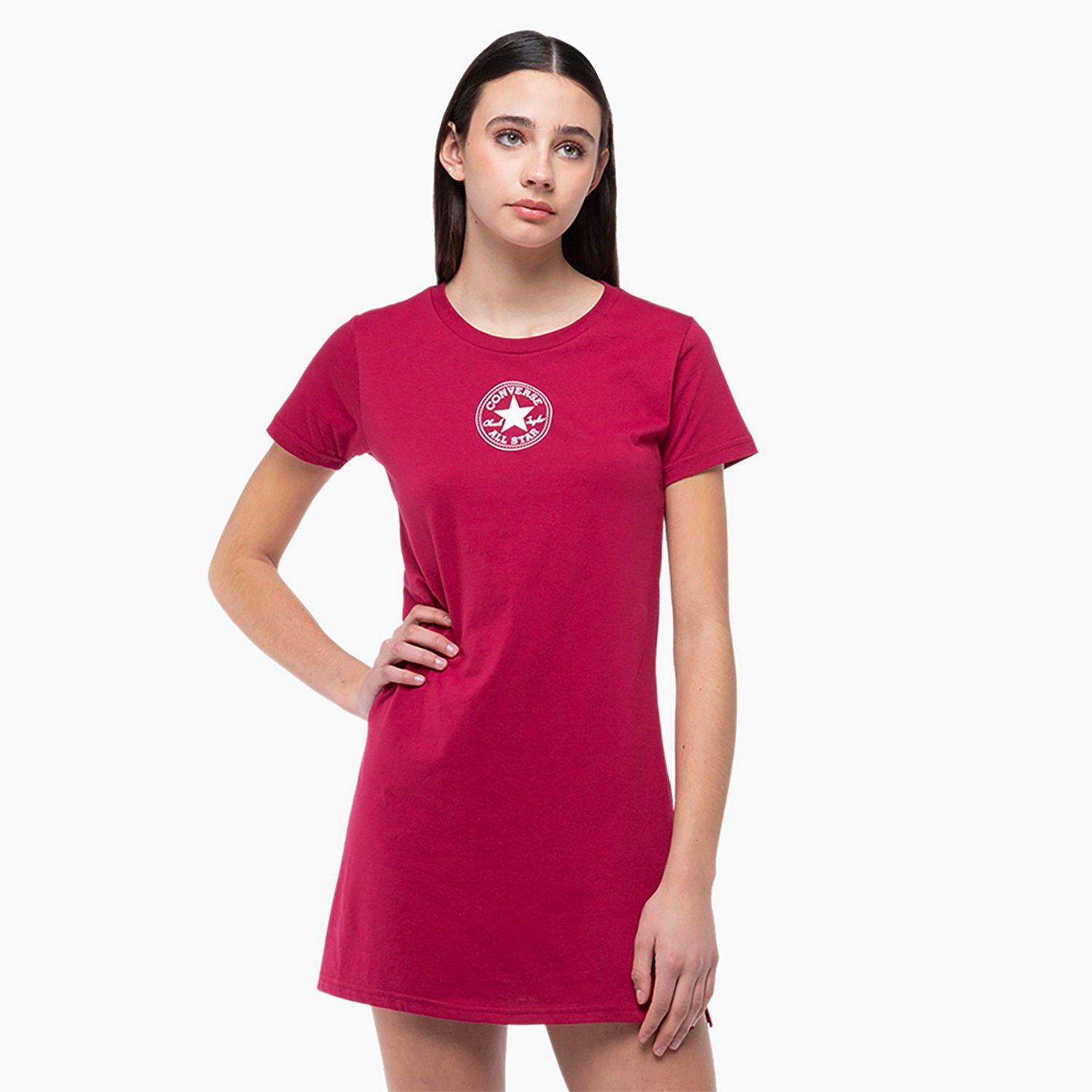 Vestido Converse Chuck Patch Mujer Fucsia-0