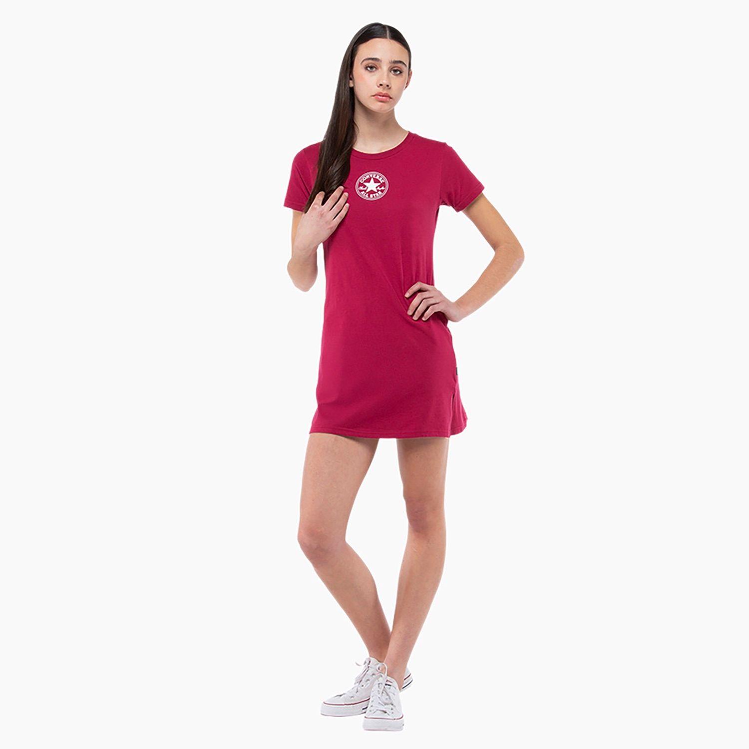 Vestido Converse Chuck Patch Mujer Fucsia-4