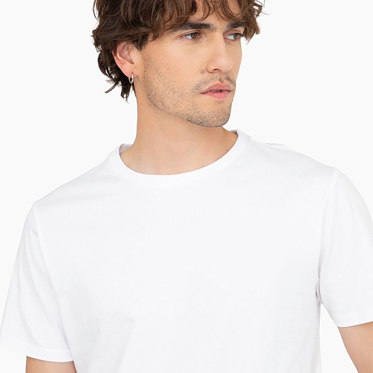 Polera Converse Basic Retro Chuck M/C Hombre Blanco-2