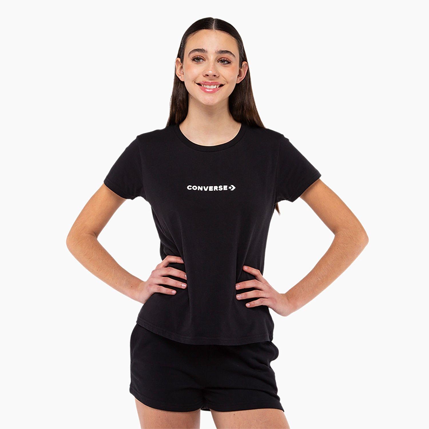 Polera Converse Your Logo Mujer Negro-0