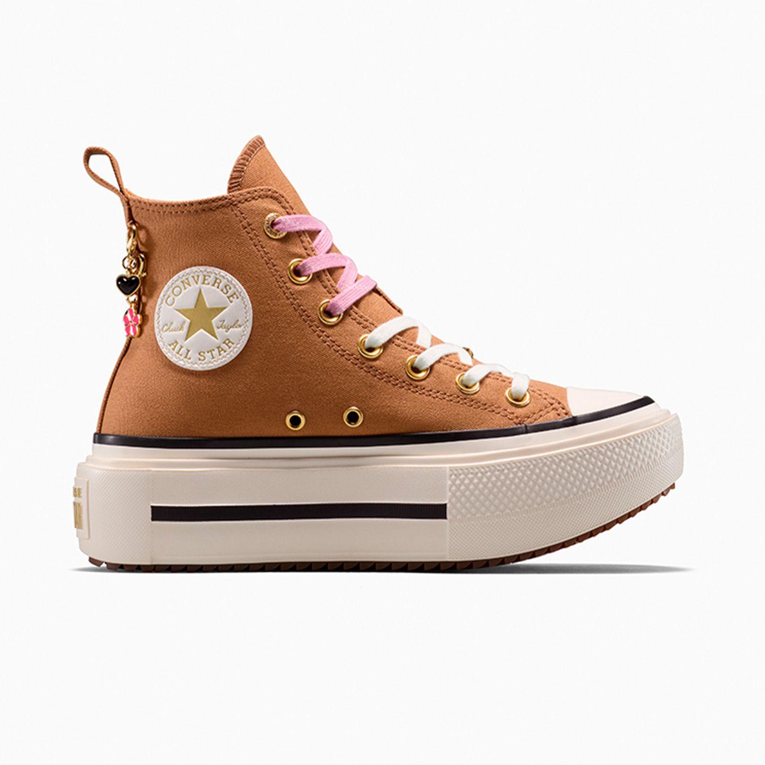 Zapatilla Converse Chuck Taylor All Star Lift Double Stack Mujer Café-0
