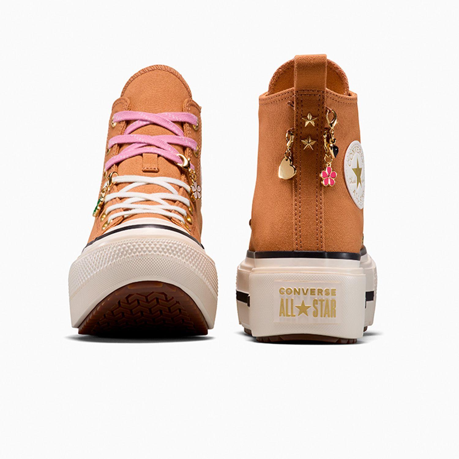 Zapatilla Converse Chuck Taylor All Star Lift Double Stack Mujer Café-4