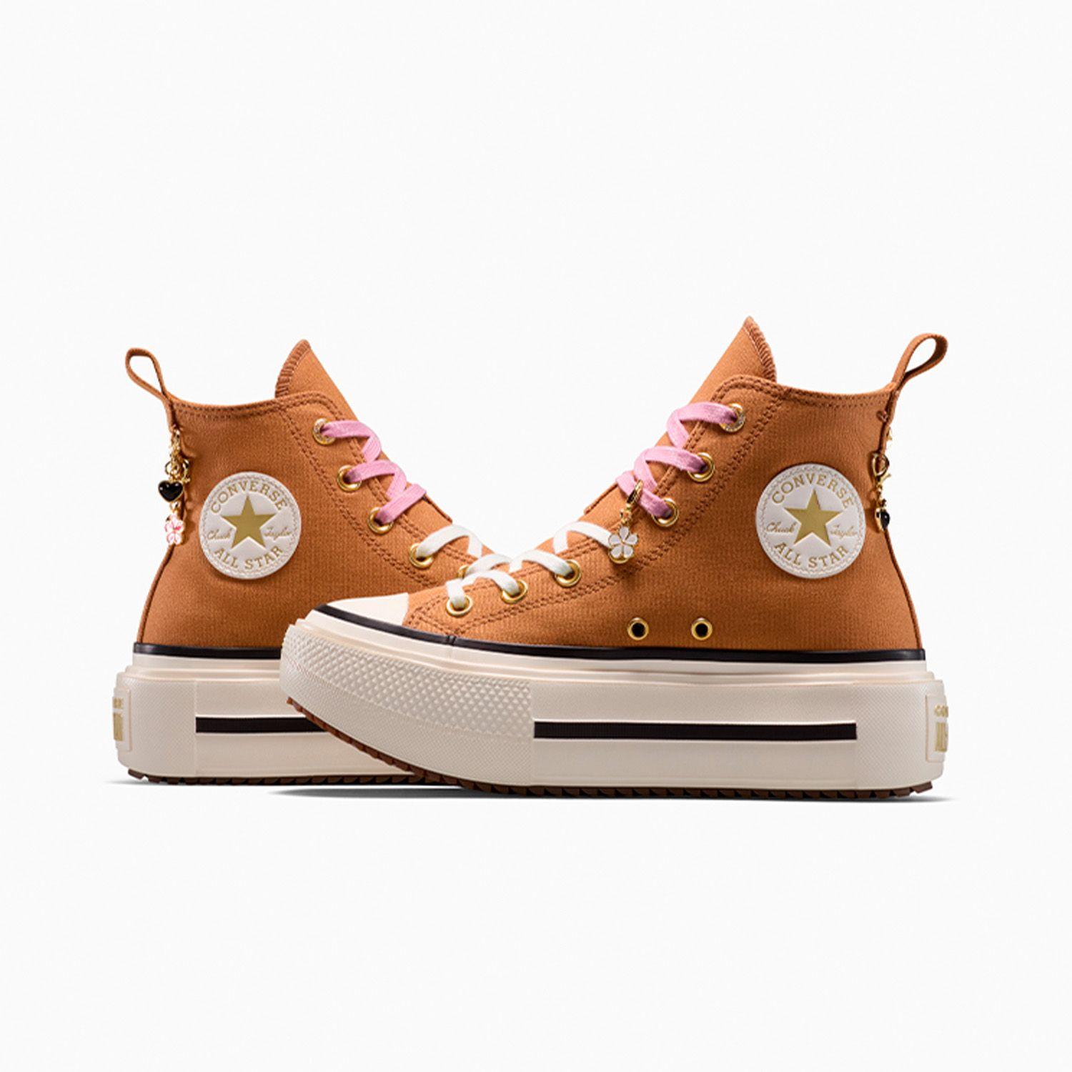 Zapatilla Converse Chuck Taylor All Star Lift Double Stack Mujer Café-5