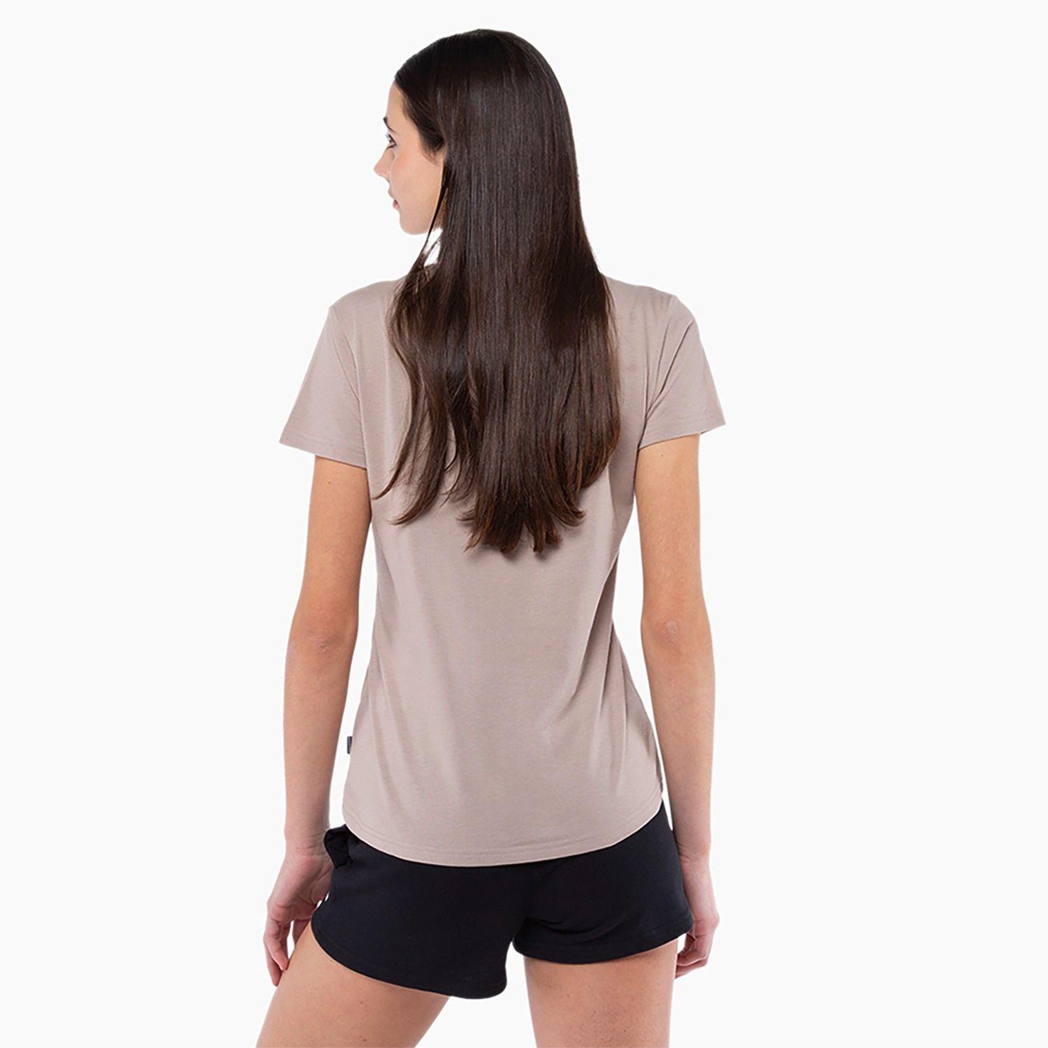Polera Converse Star Chevron Mujer Café Claro-1