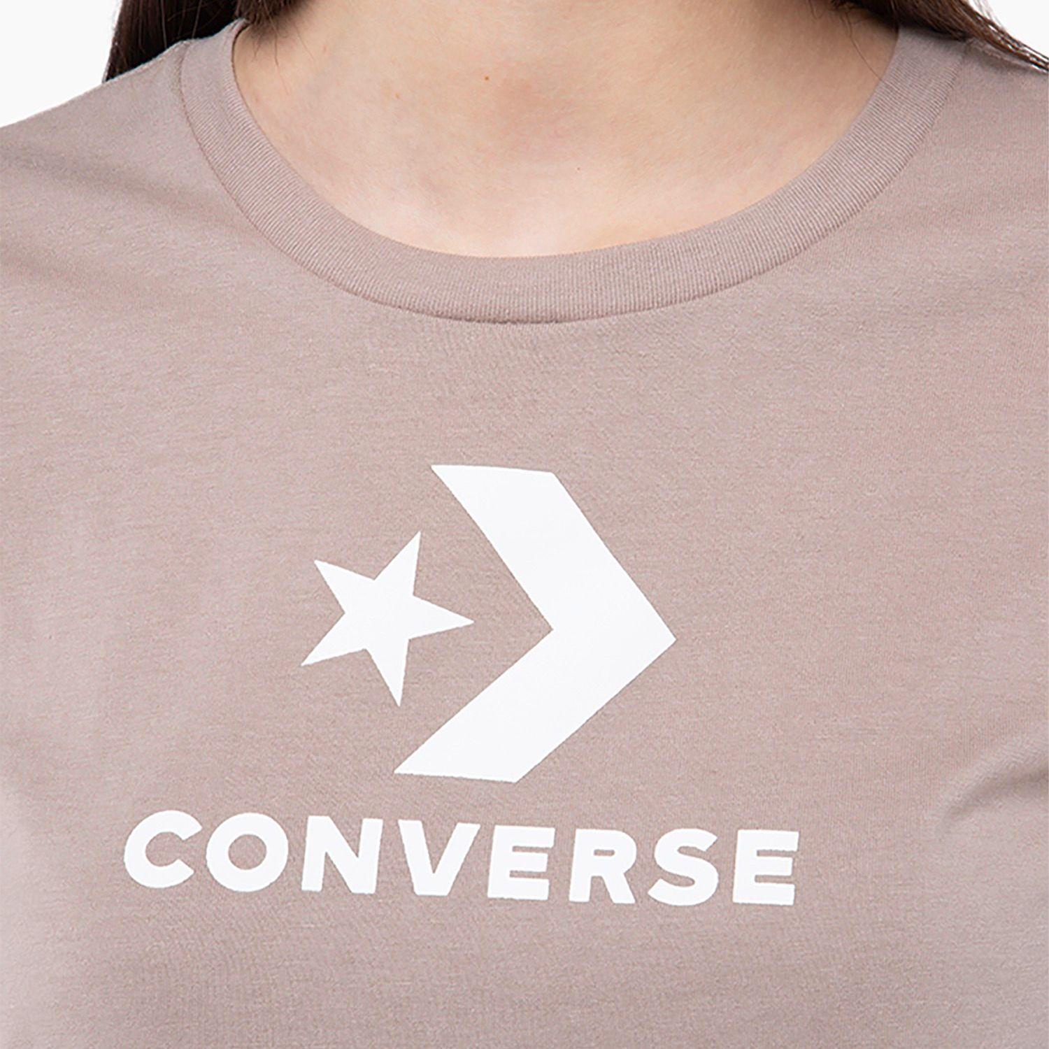 Polera Converse Star Chevron Mujer Café Claro-3