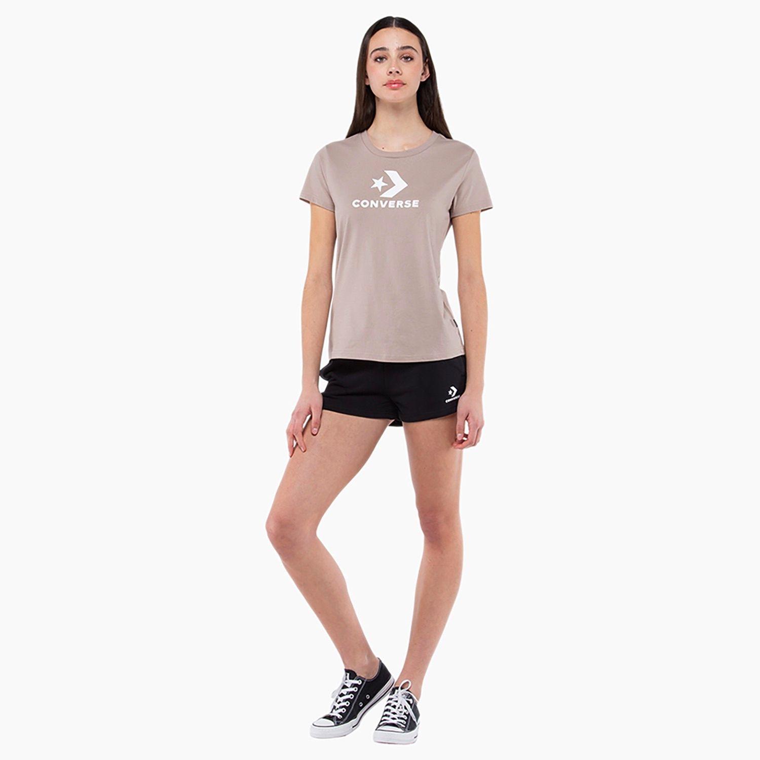 Polera Converse Star Chevron Mujer Café Claro-4