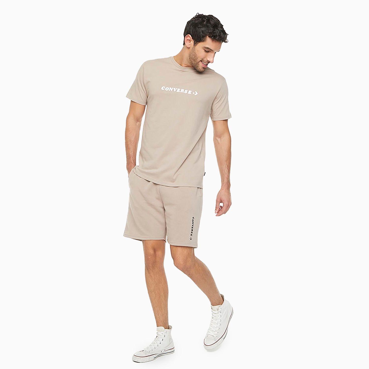 Short Converse Your Logo Hombre Café Claro-4