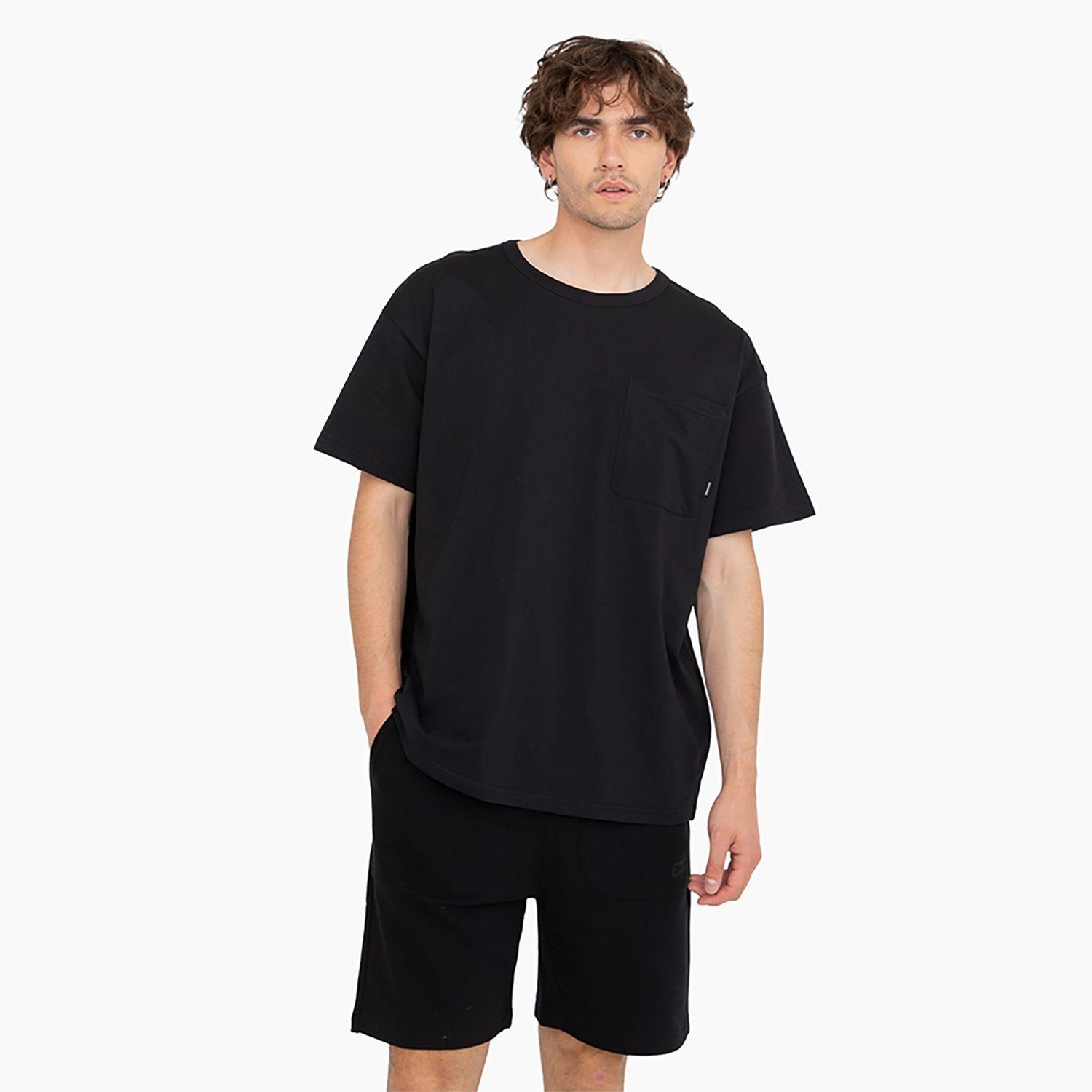 Polera Converse The Pocket M/C Hombre Negro-0