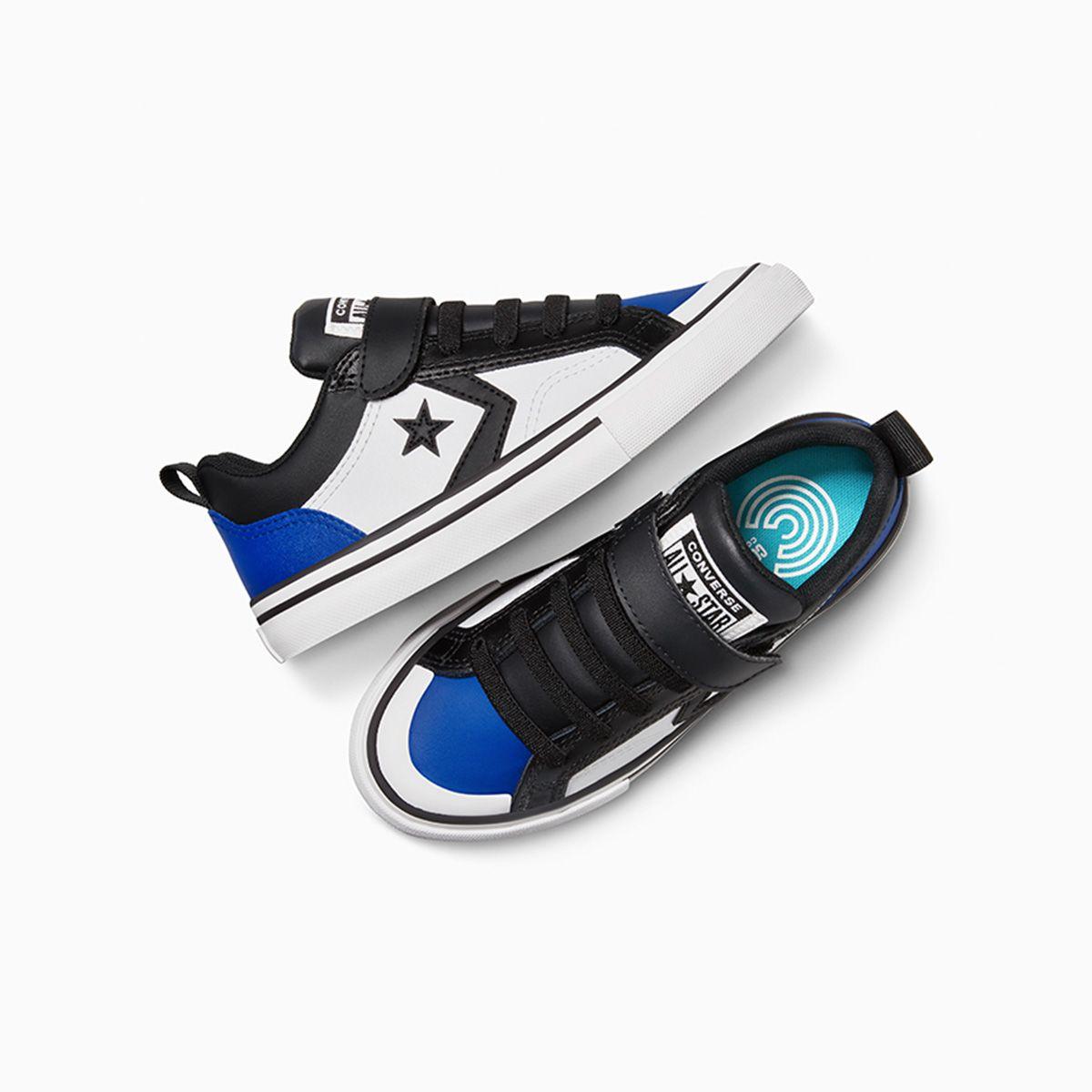Zapatilla Converse Pro Blaze Strap Niños Negro/Azul-3