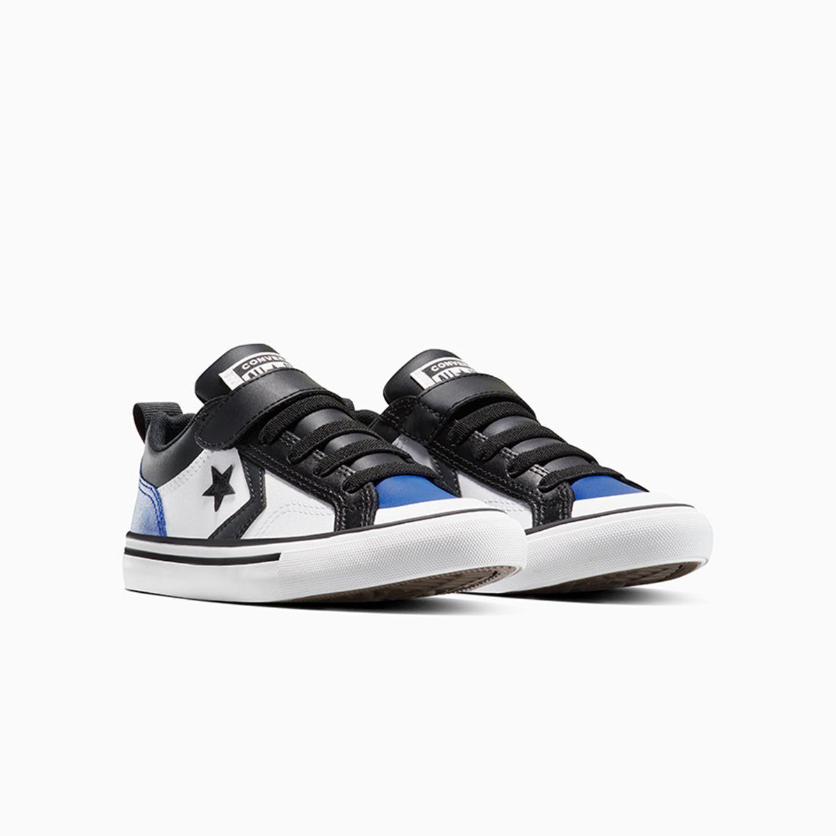 Zapatilla Converse Pro Blaze Strap Niños Negro/Azul-4