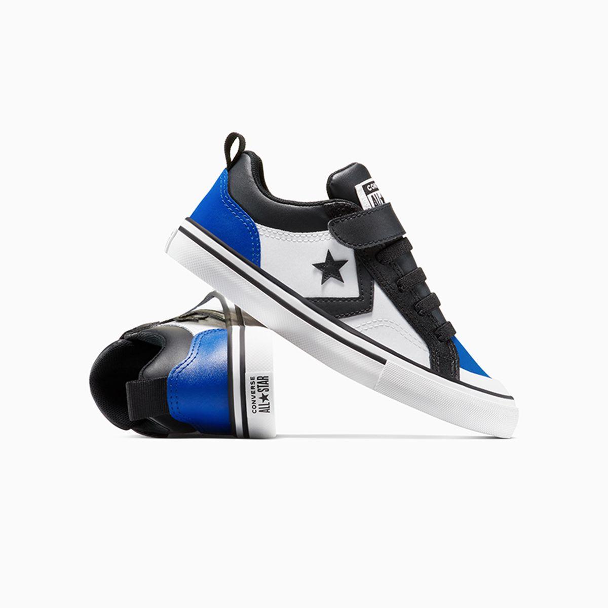 Zapatilla Converse Pro Blaze Strap Niños Negro/Azul-6