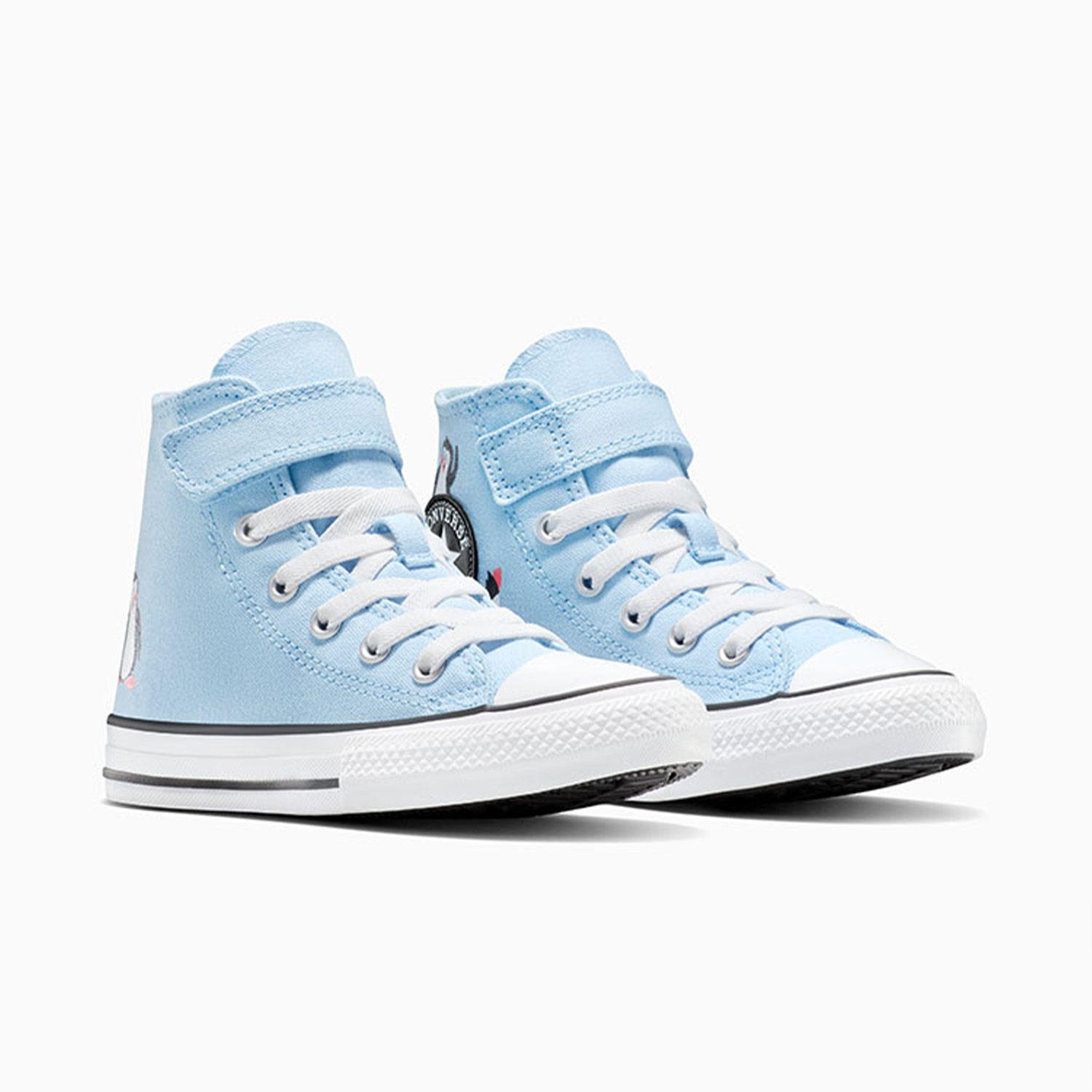 Zapatilla Converse Chuck Taylor All Star 1V Niños Celeste-3