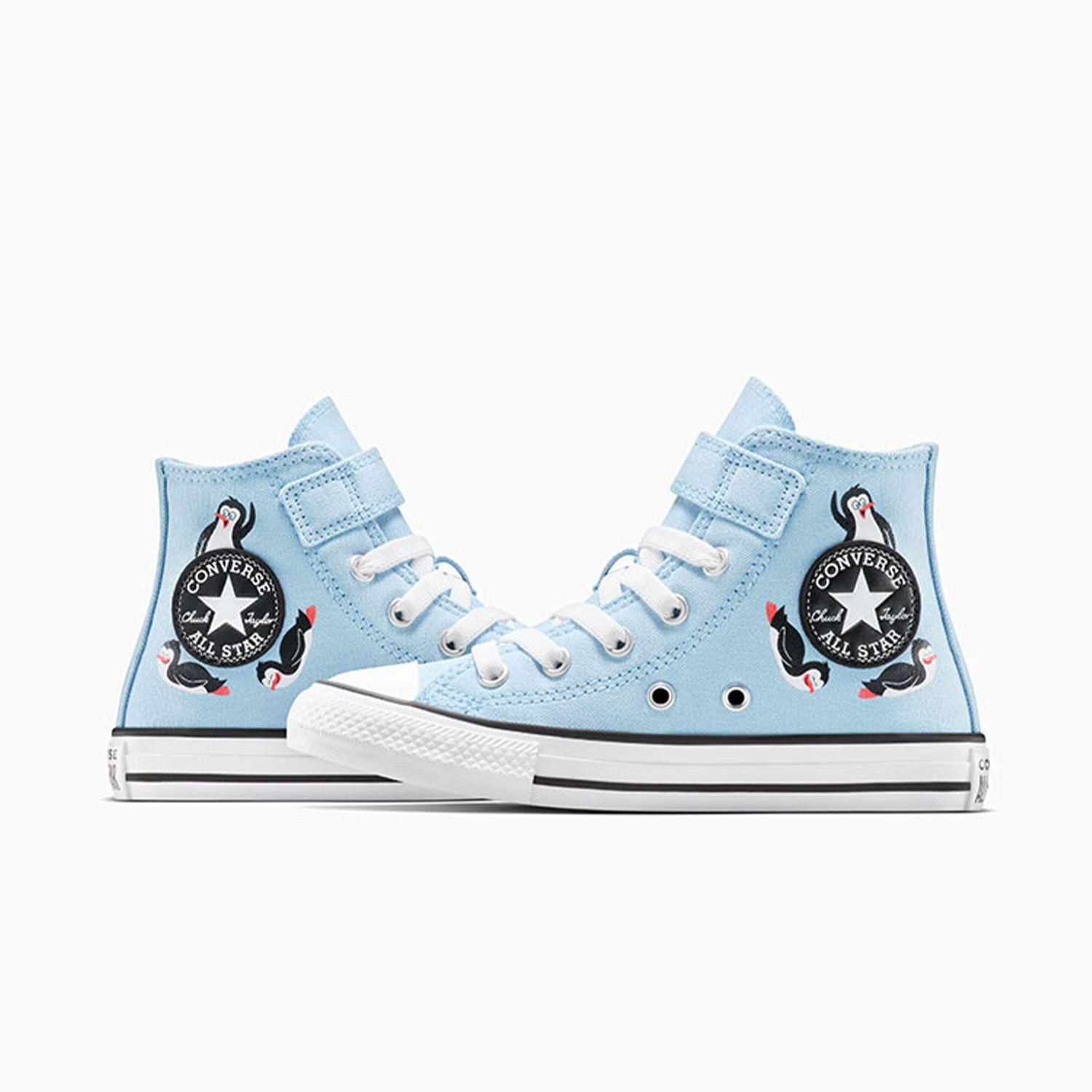 Zapatilla Converse Chuck Taylor All Star 1V Niños Celeste-5