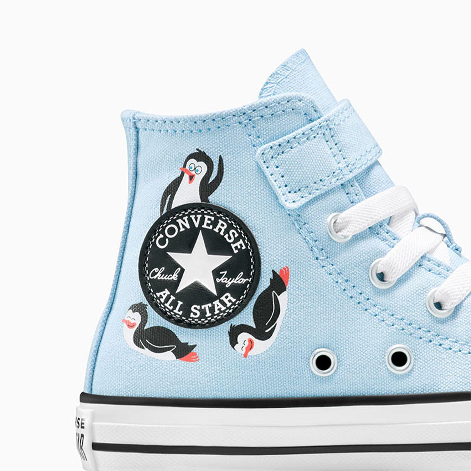 Zapatilla Converse Chuck Taylor All Star 1V Niños Celeste-6