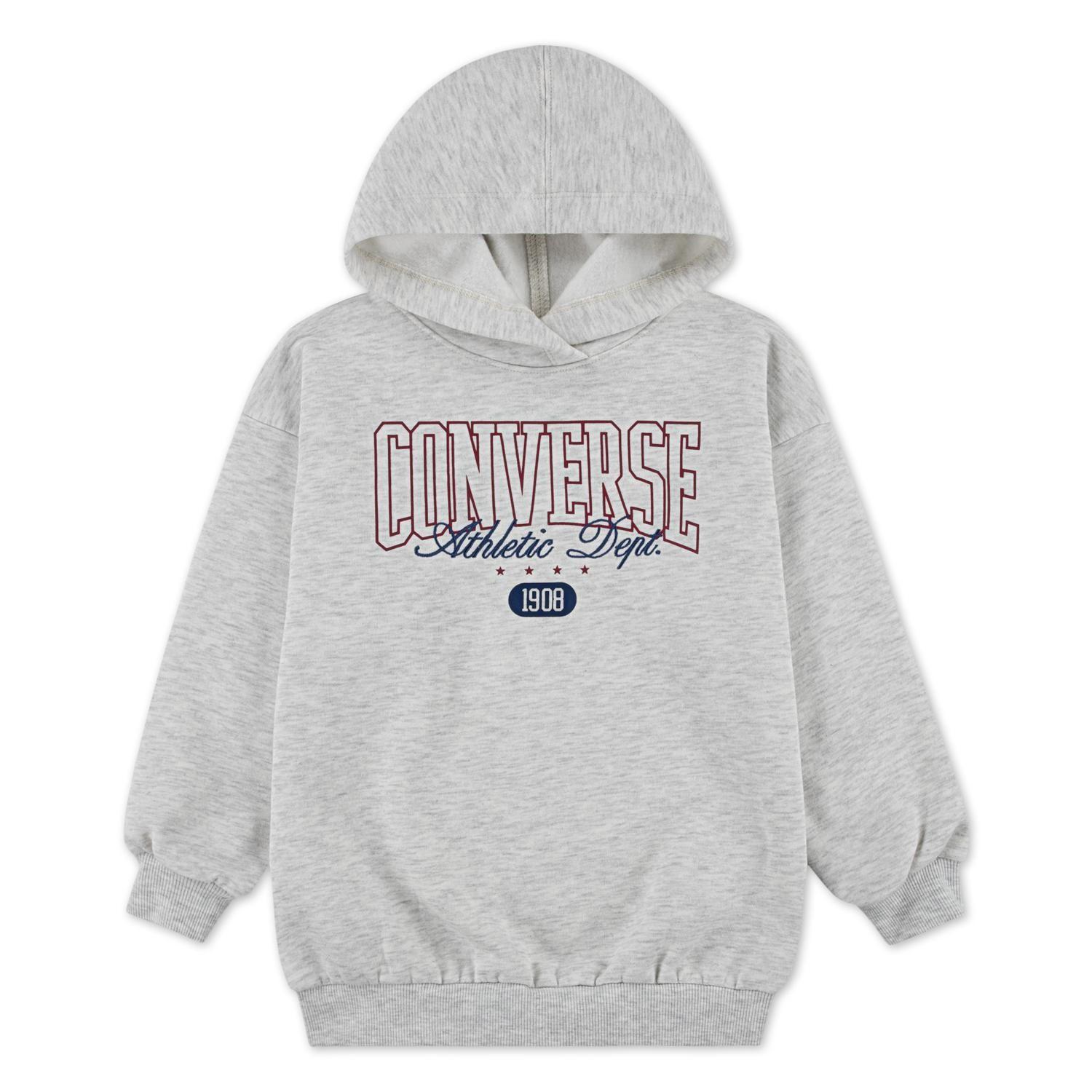 Polerón Converse Boyfriend Hoodie Niña Gris-0