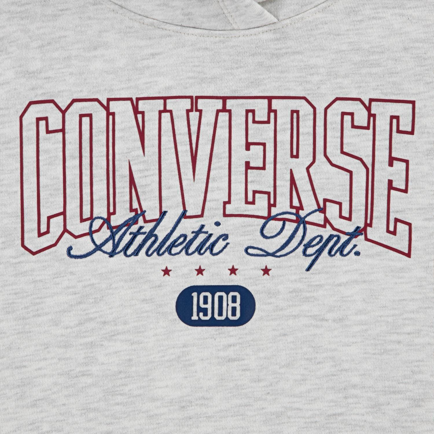 Polerón Converse Boyfriend Hoodie Niña Gris-2