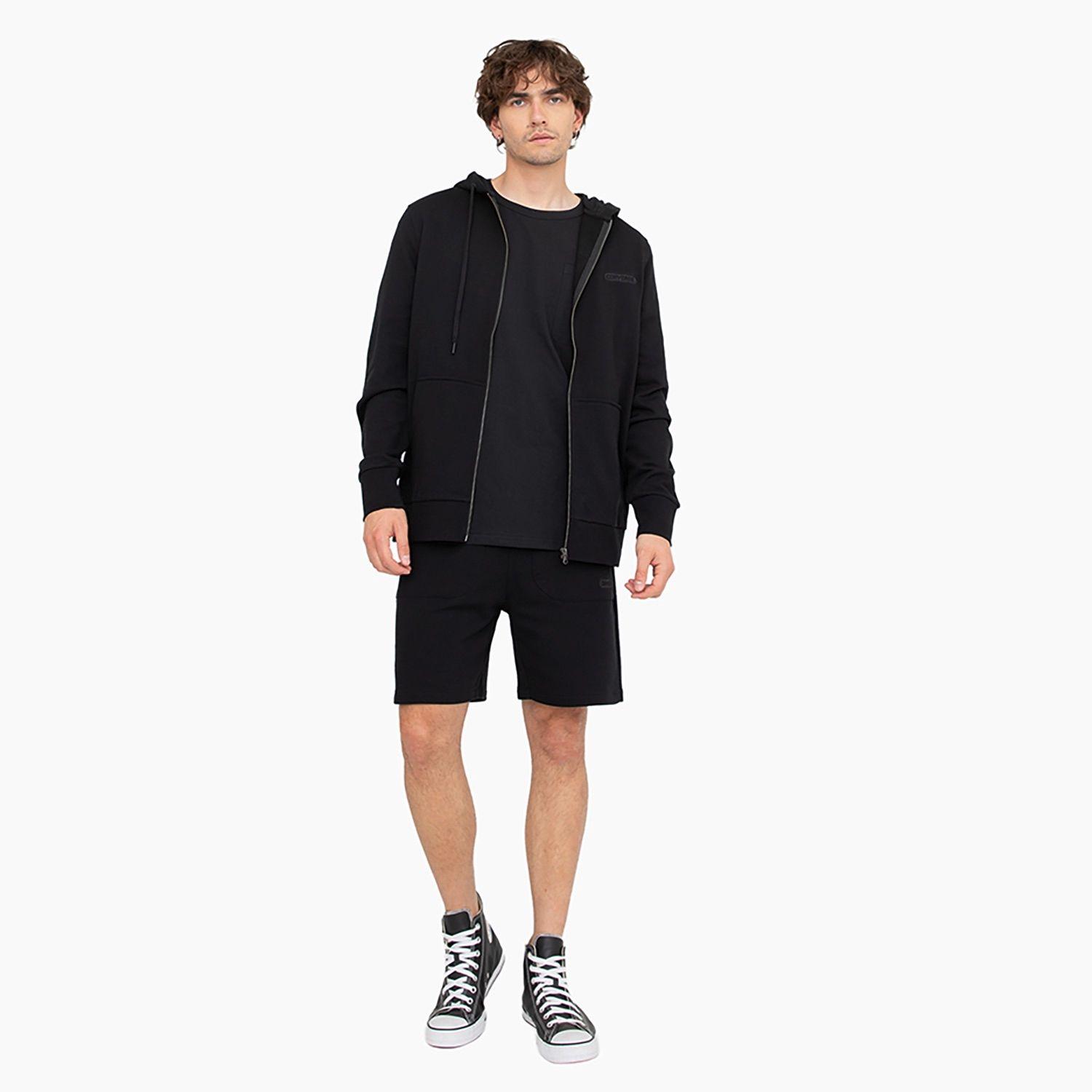 Polerón Converse Full Zipper Your Logo Hombre Negro-5