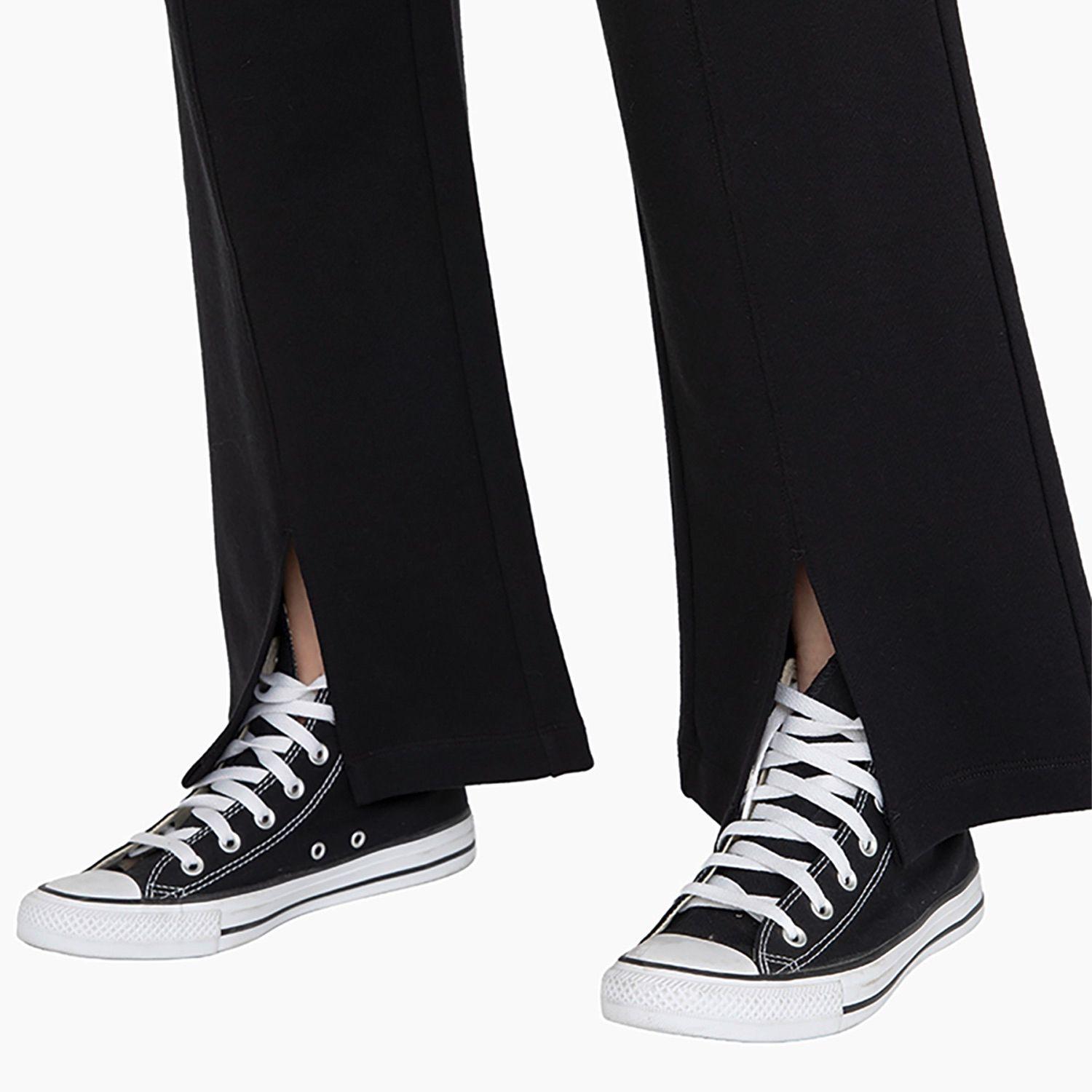 Pantalón Converse Small Shine Patch Chevron Mujer Negro-3