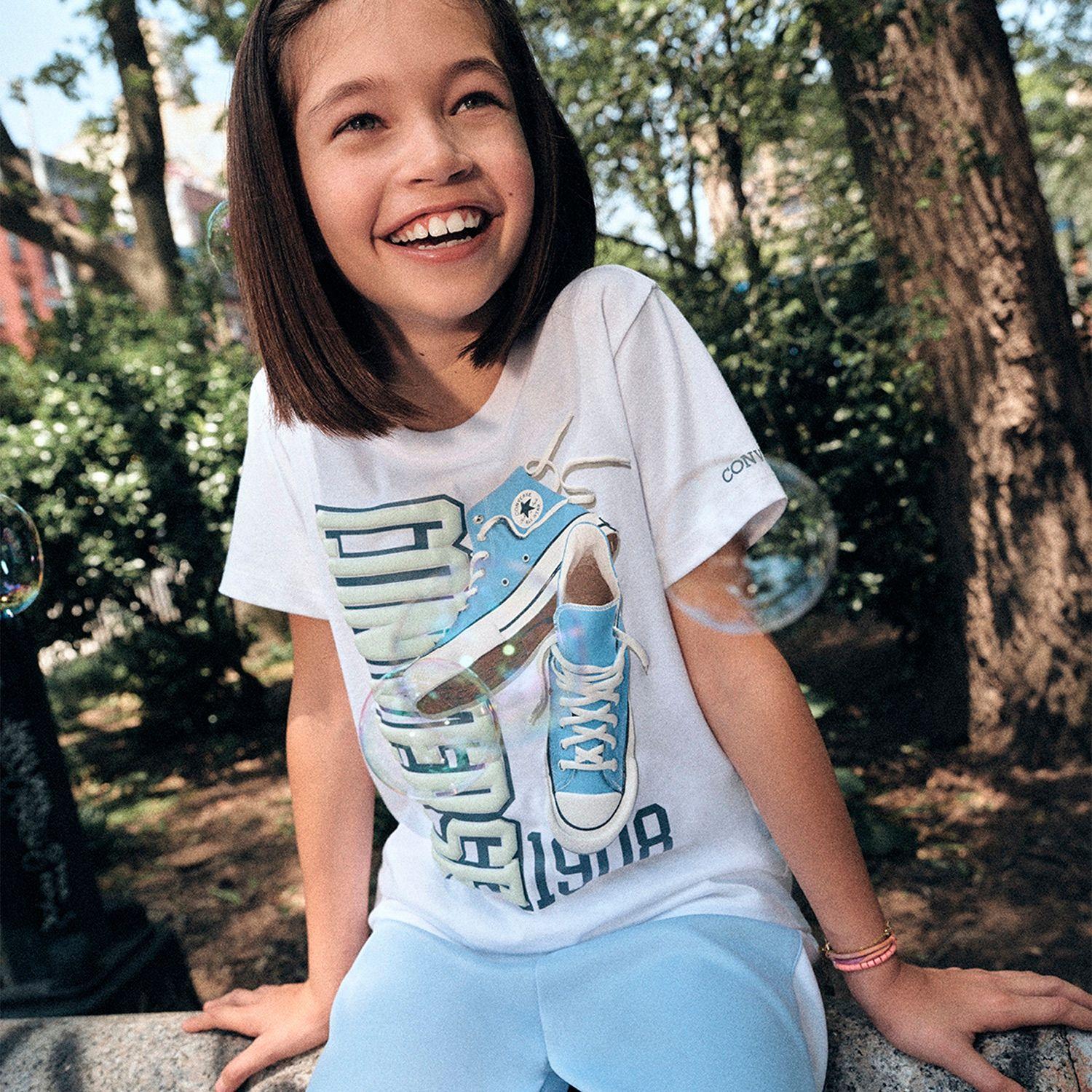 Polera Converse Chuck Taylor M/C Niña Blanco-3