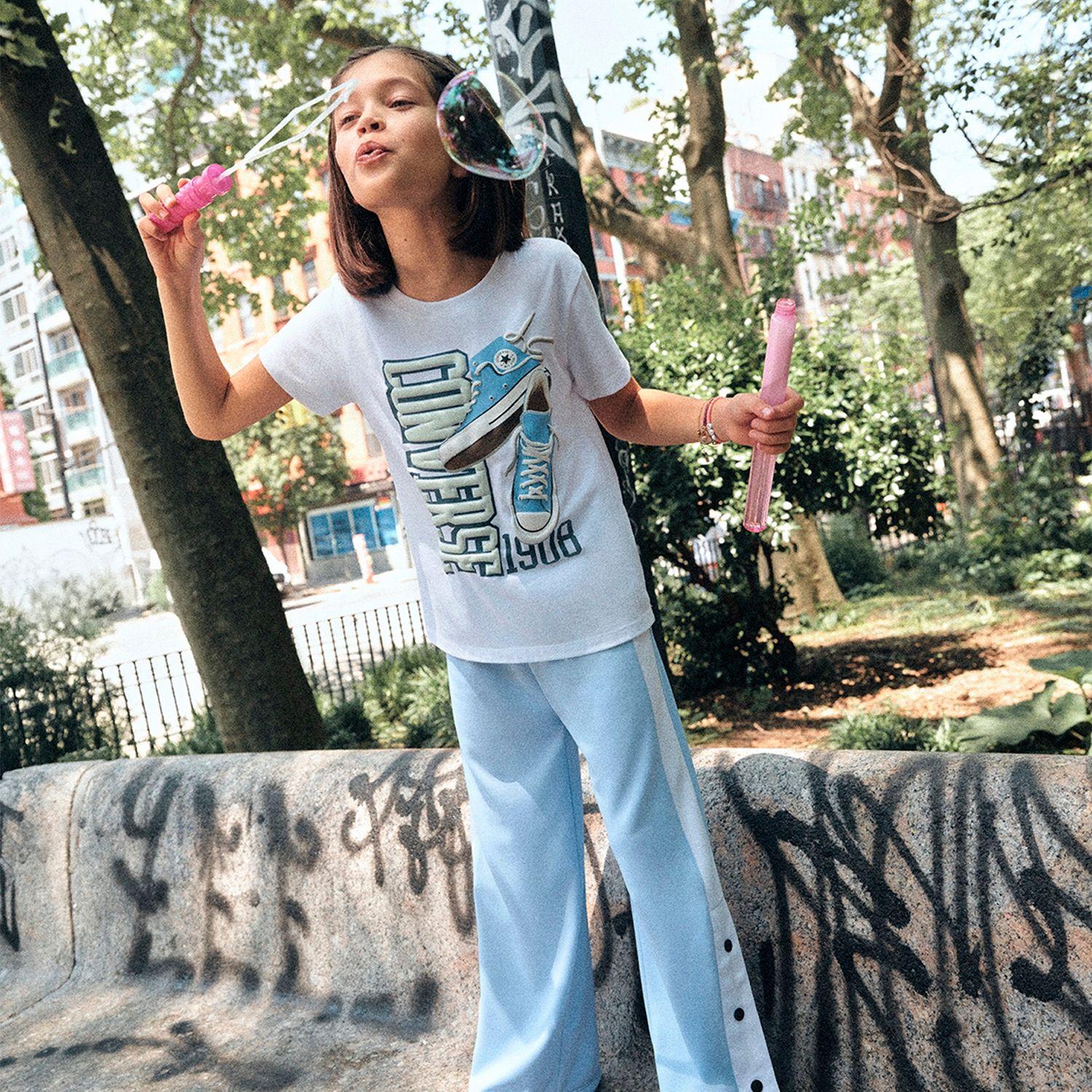 Polera Converse Chuck Taylor M/C Niña Blanco-5