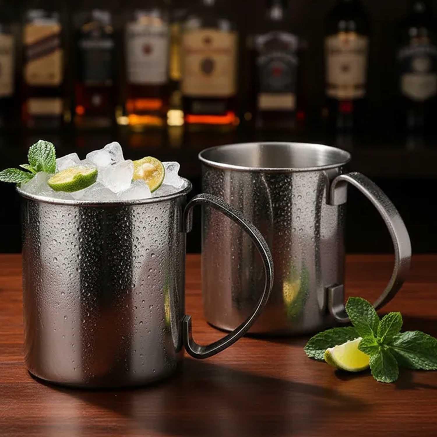 Tazón Moscow Mule 16OZ Negro Set 2 piezas-2