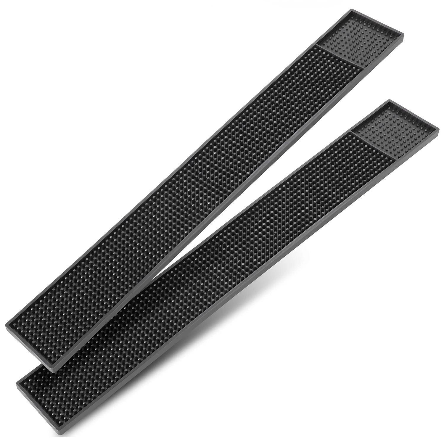 Goma Bar 68x85 cm Negro escurridor vasos Set 2 piezas-3