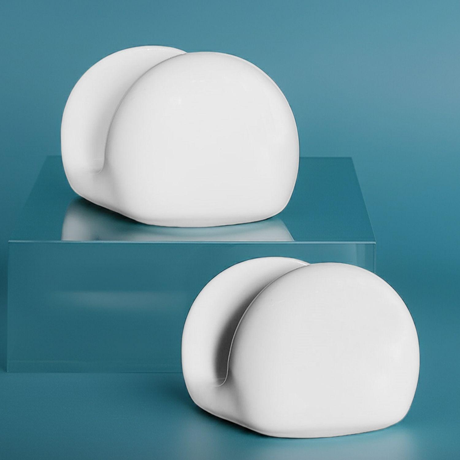 Servilletero Loza Blanca Set 2 unidades-2