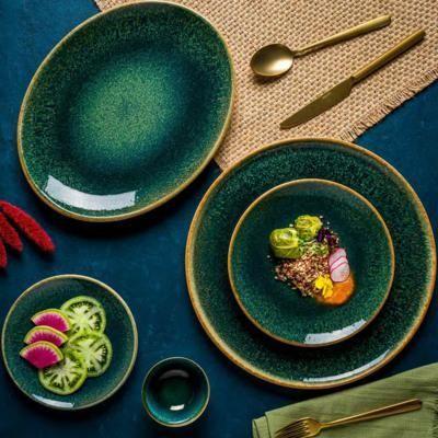 Plato porcelana Ore Mar Hondo 25cm Set 6 unidades-2