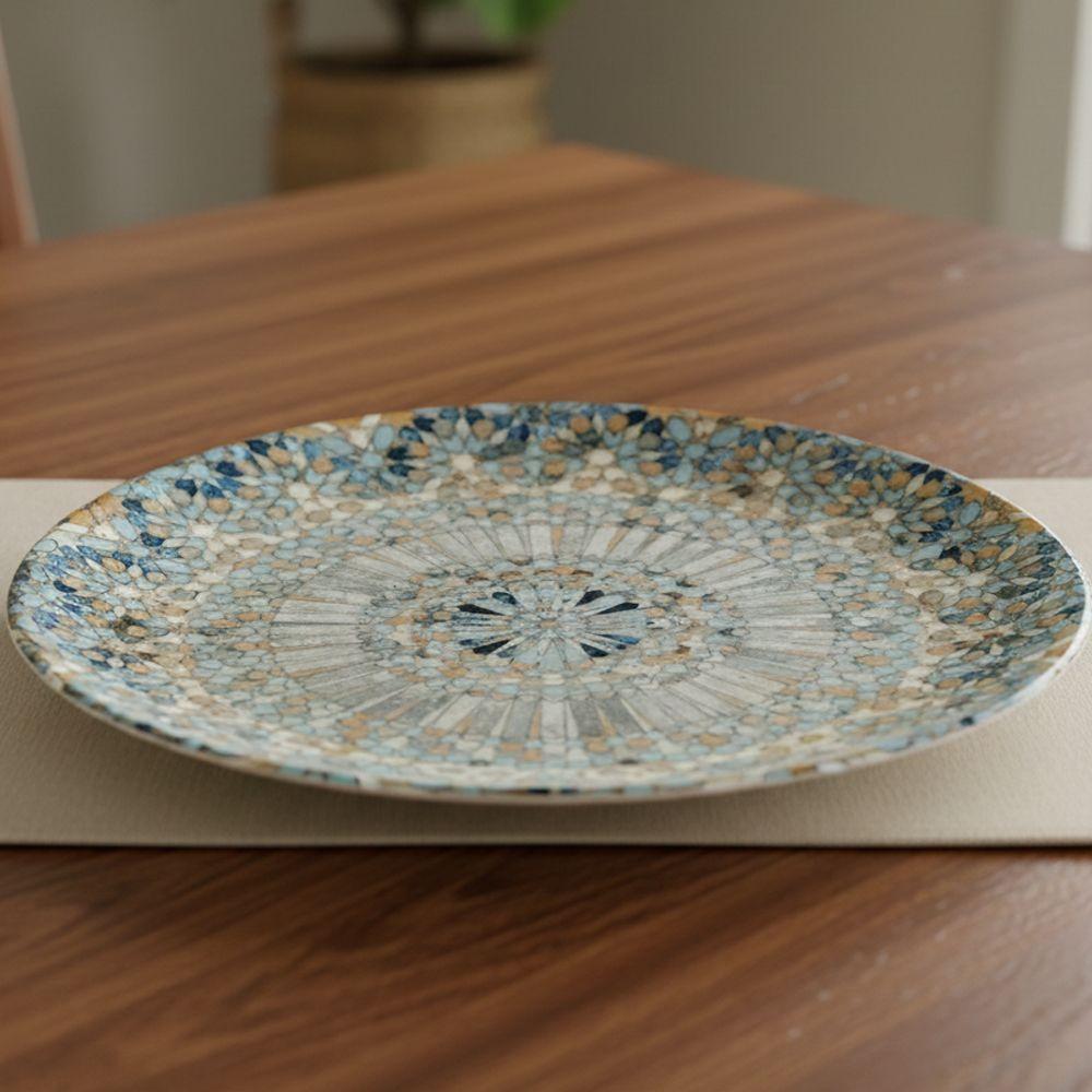 Plato porcelana Lucia Mosaic entrada 27cm Set 6 unidades-2