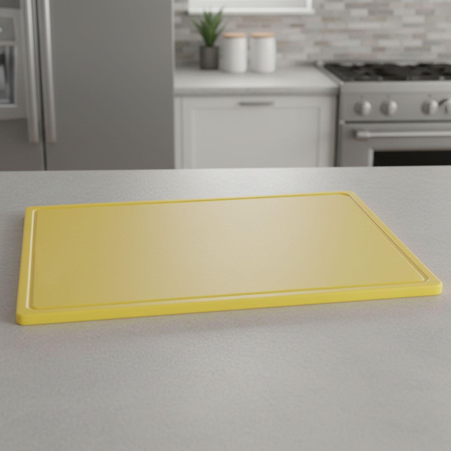 Tabla de cortar amarilla 45x61x1cm-3