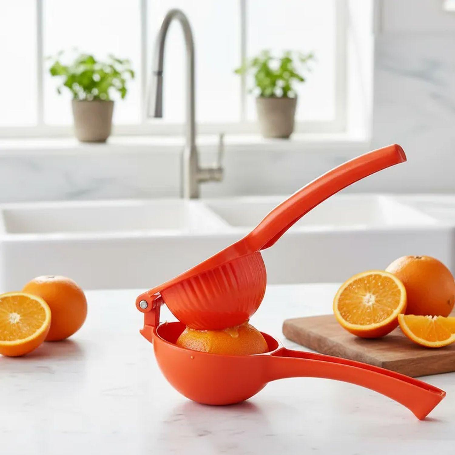 Exprimidor manual Rojo de cítricos-3