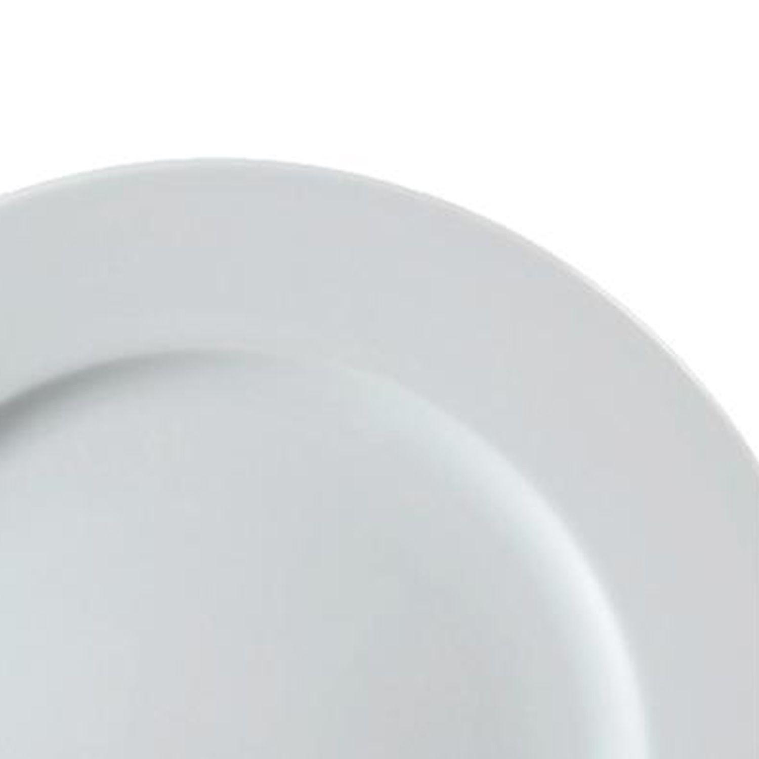 Plato Porcelana Blanca Océano 24 cm Set 6 pcs-2