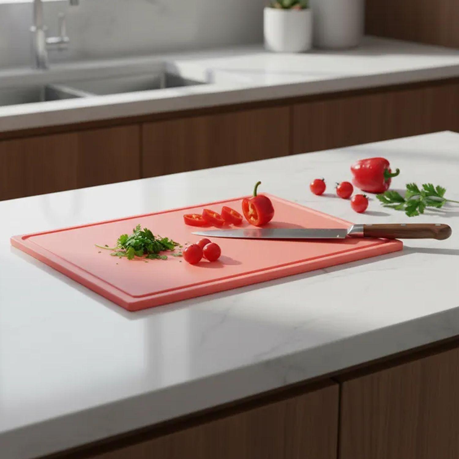 Tabla de cortar Rojo 45x61x1cm-2