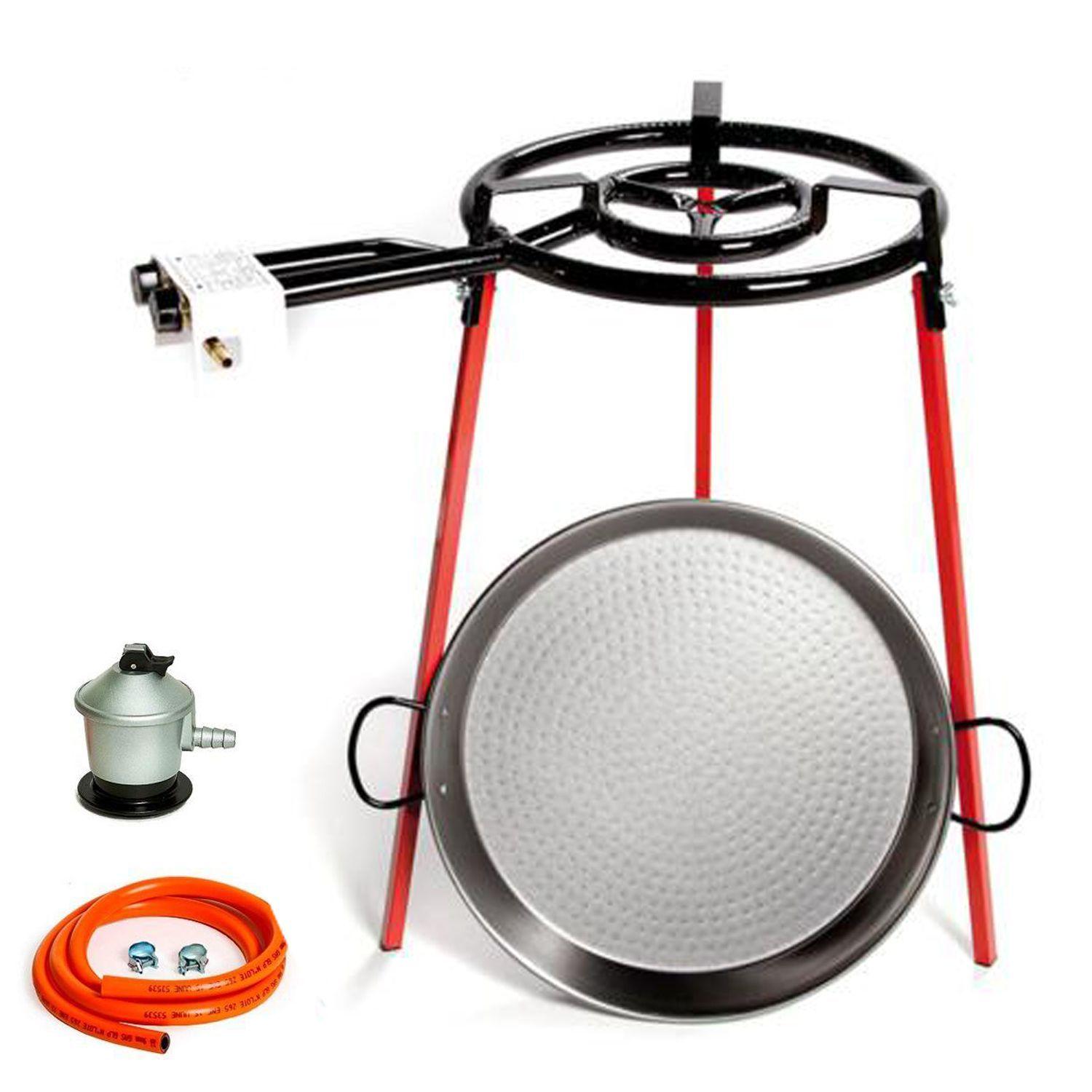Set Paellero Completo Paellera 46 cm Quemador 40 cm La Valenciana-2