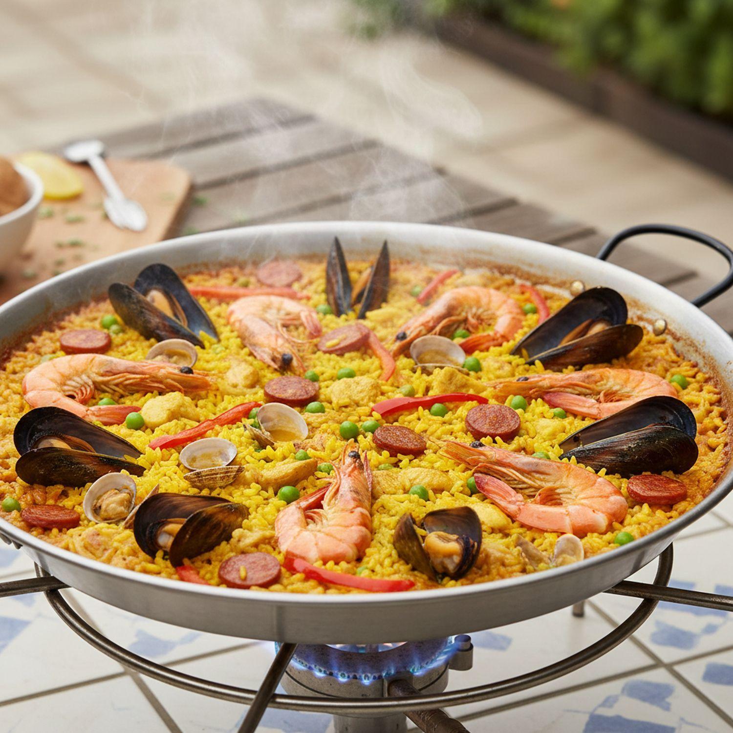 Paellera "La Valenciana" 50 Cms.  14 Personas        -2