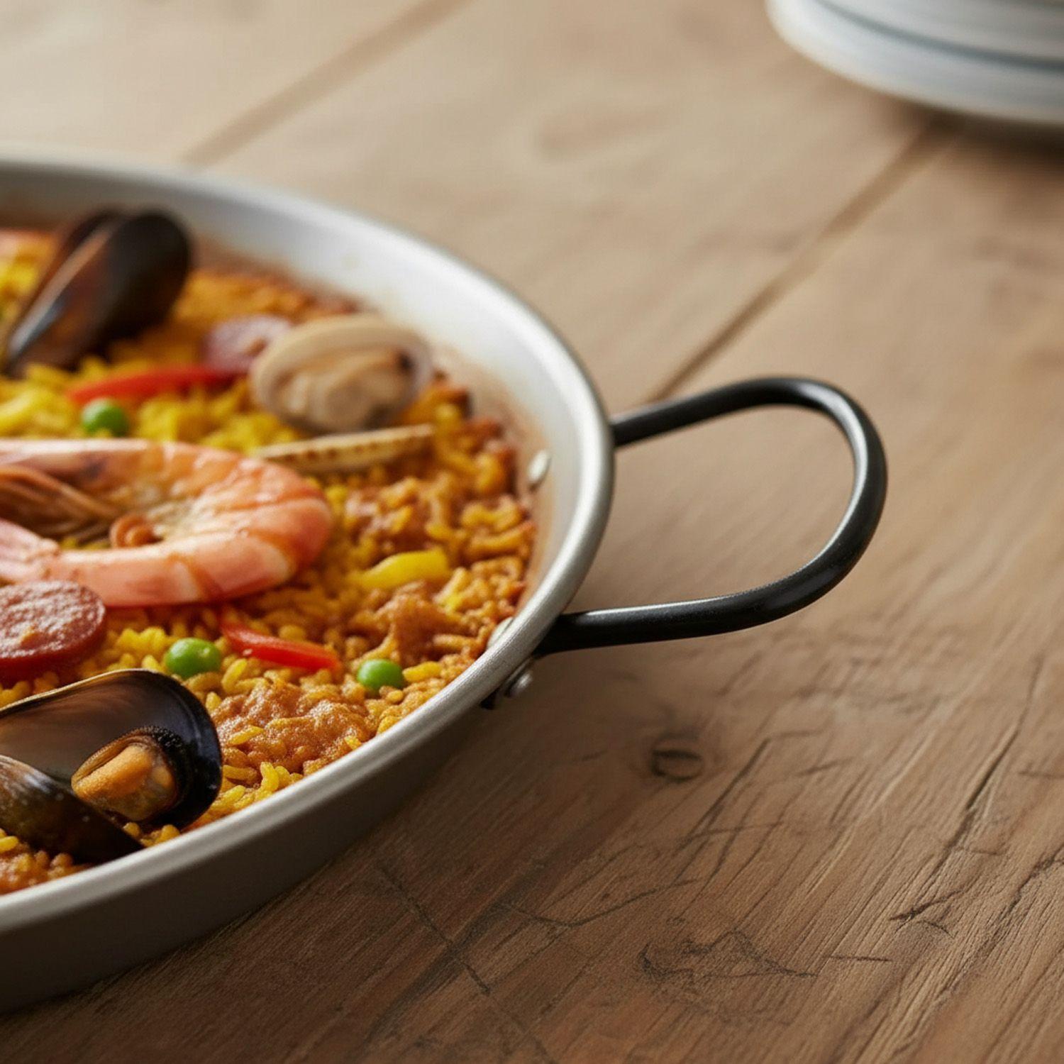 Paellera "La Valenciana" 30 Cms.  4 Personas-2