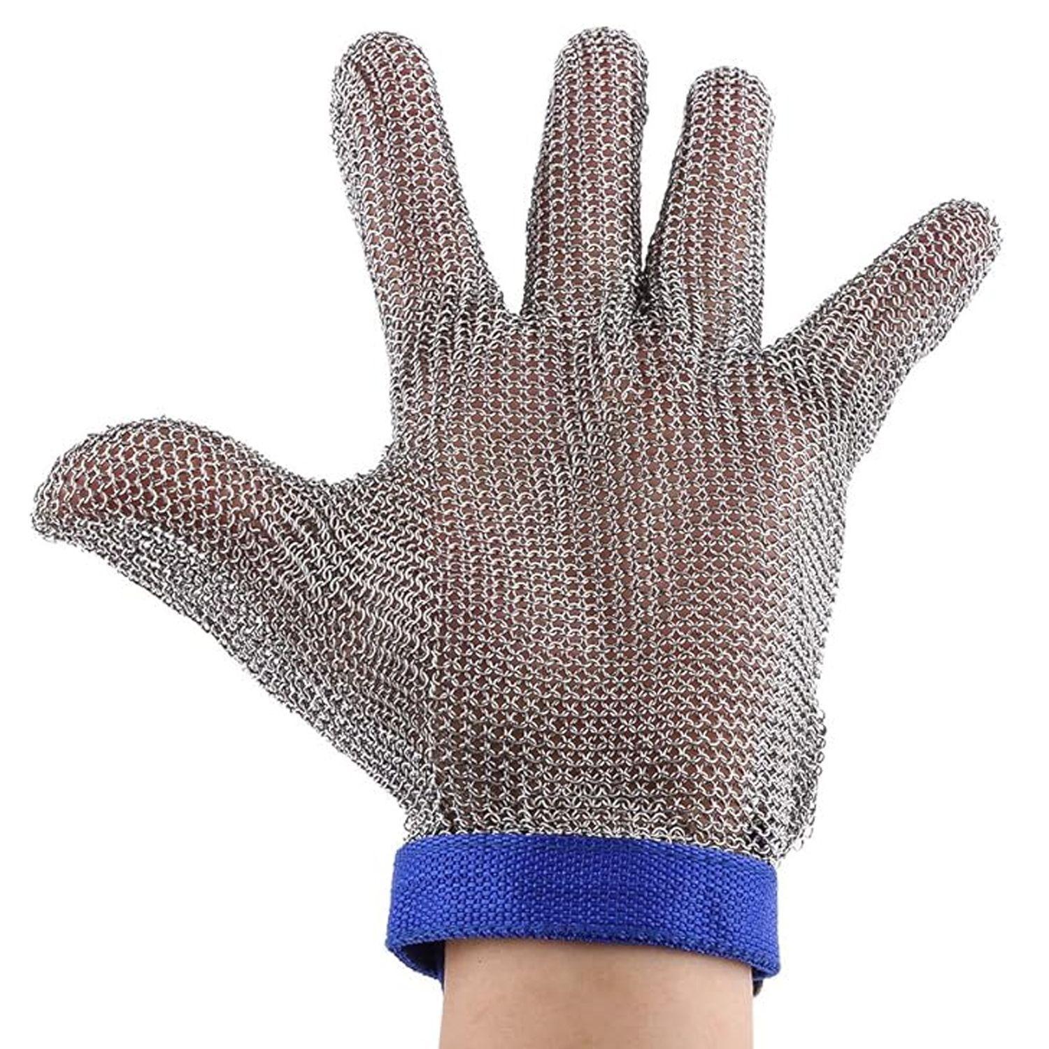 Guante Anticorte Acero Inoxidable Talla L-2