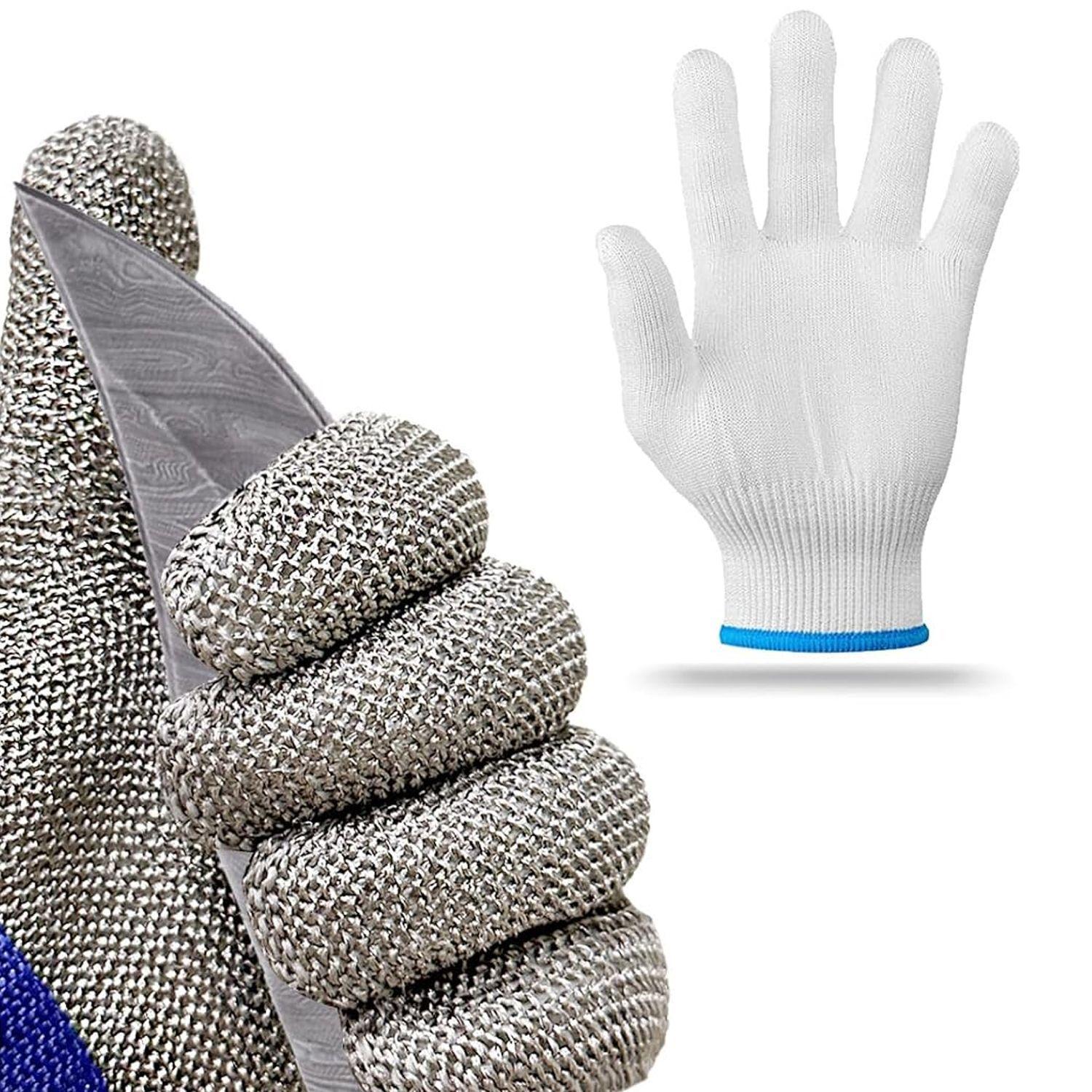 Guante Anticorte Acero Inoxidable Talla L-3