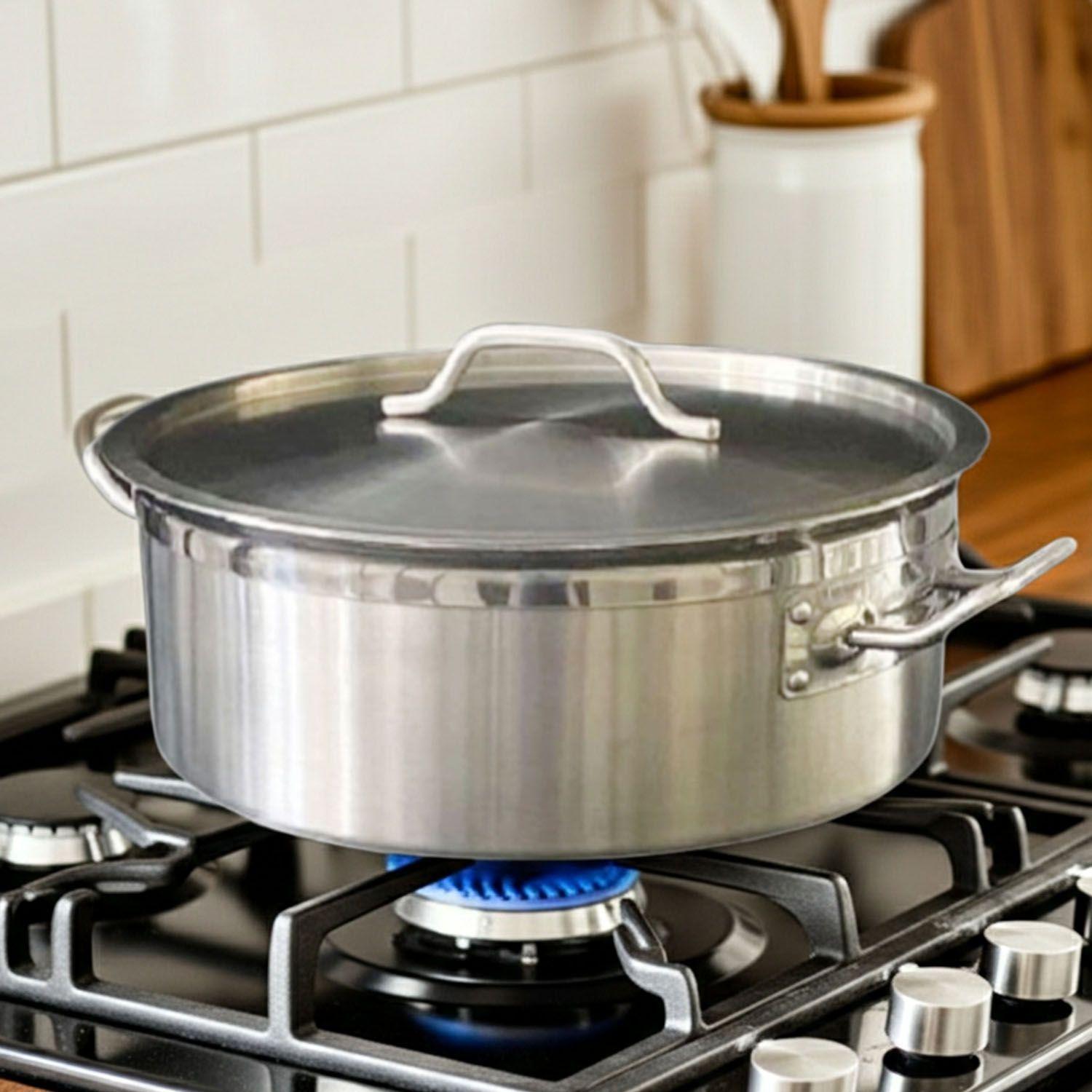 CACEROLA BAJA ACERO INOXIDABLE 30 CM-2