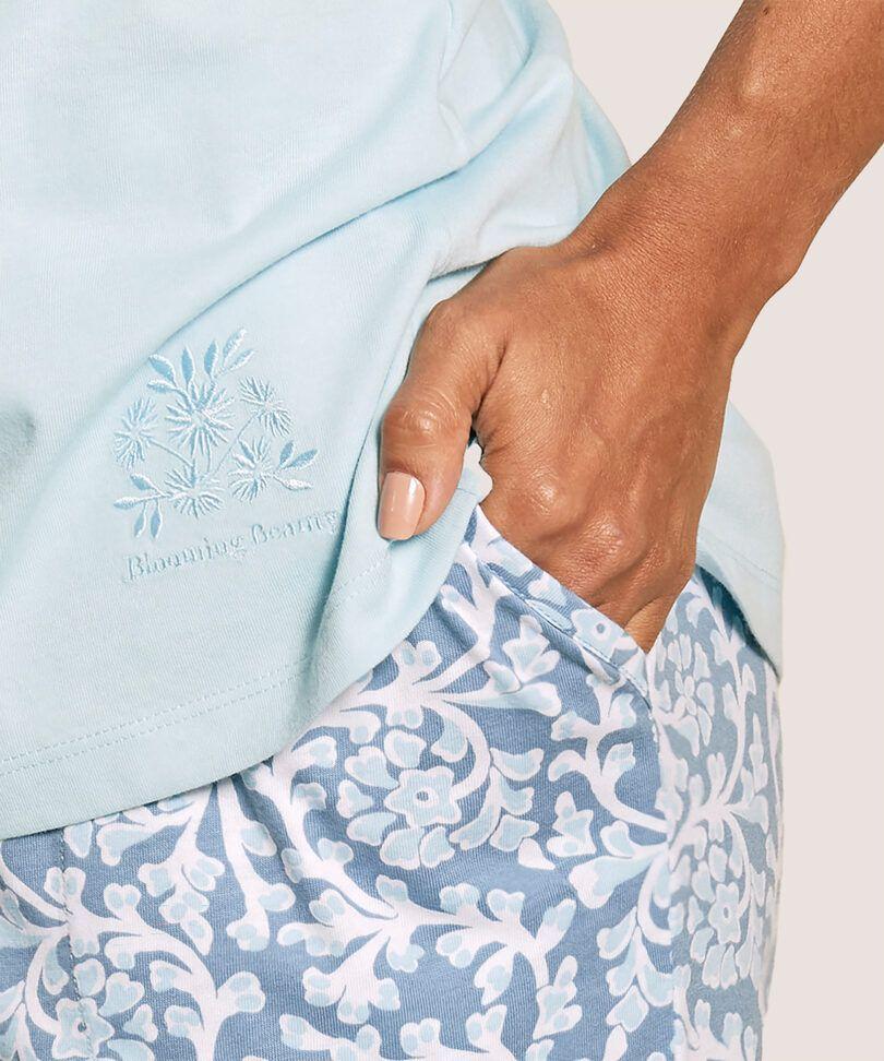 Pijama Cotton Larga Estampado Hermoso Y Elegante-1