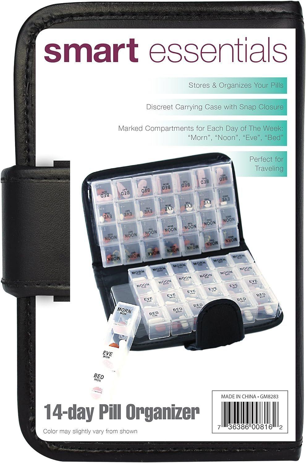 Organizador de Pastillas 14 dias Floral Smart Essentials-2