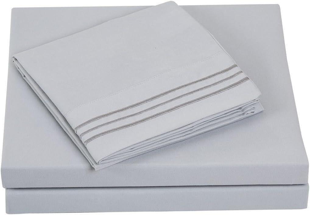 Juego de Sabanas King 4 Piezas Gris Textilia-2