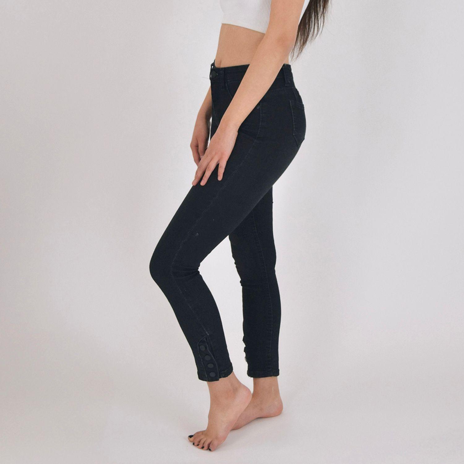 Jeans de Mujer Skinny Elasticado Negro-0