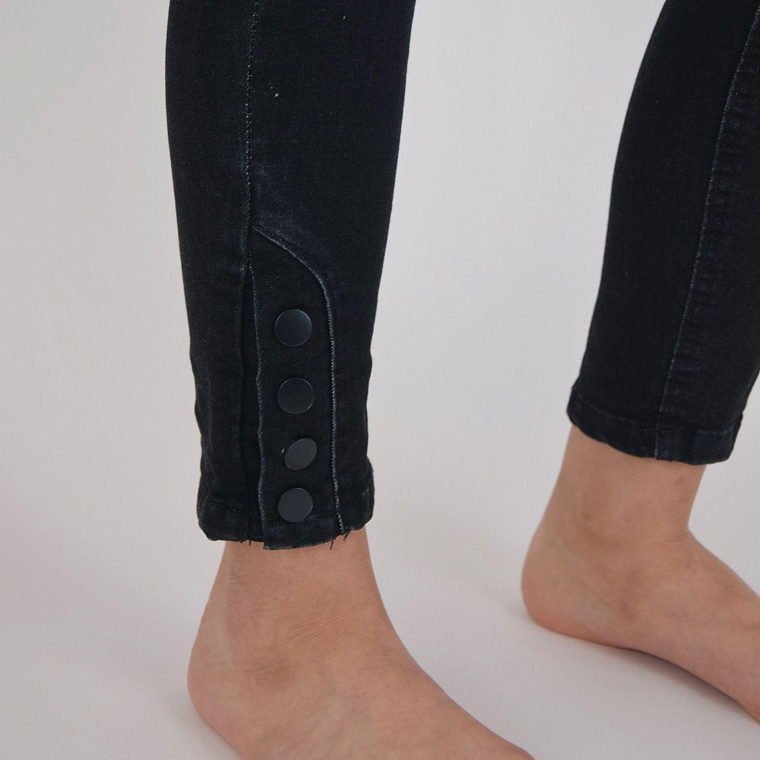 Jeans de Mujer Skinny Elasticado Negro-3