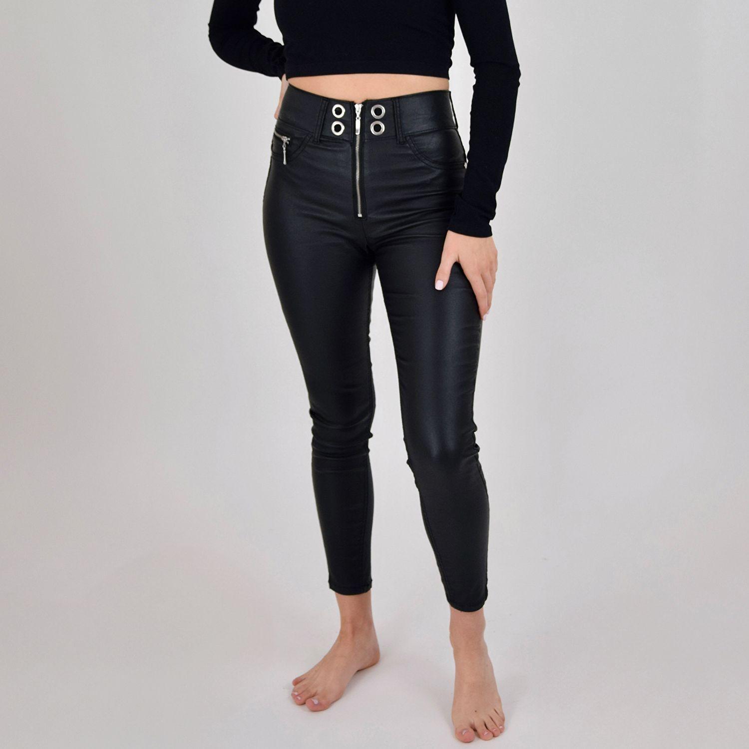 Pantalon Ecocuero Mujer-0
