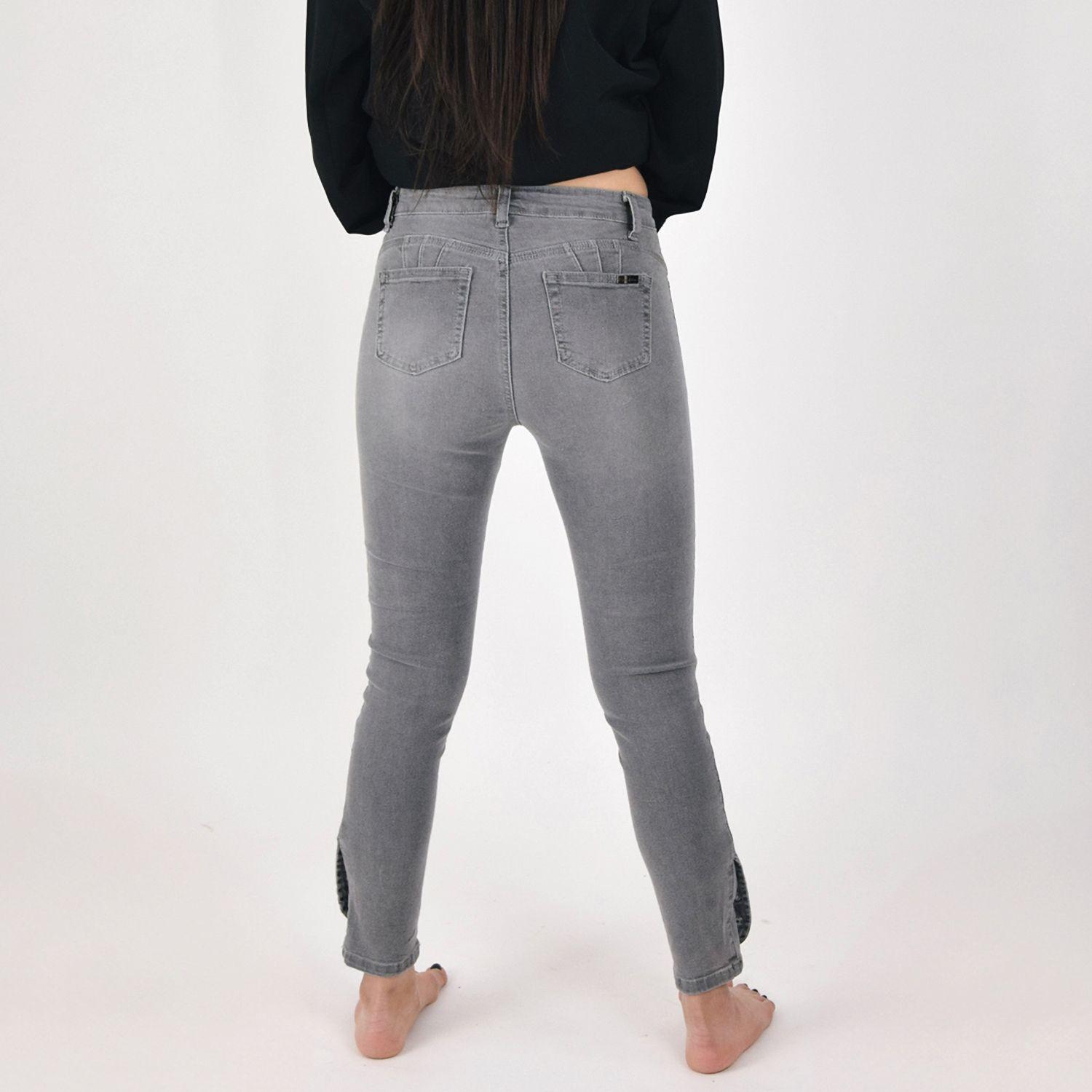 Jeans de Mujer Elasticado Con Aplicaciones-3
