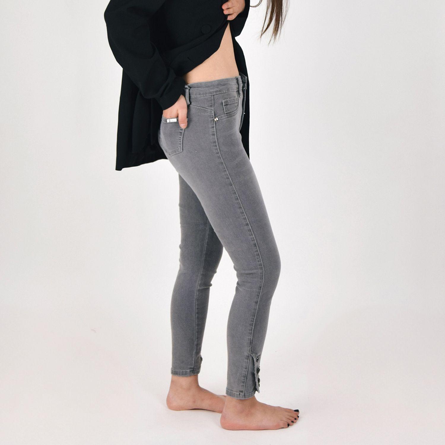Jeans de Mujer Elasticado Con Aplicaciones-4