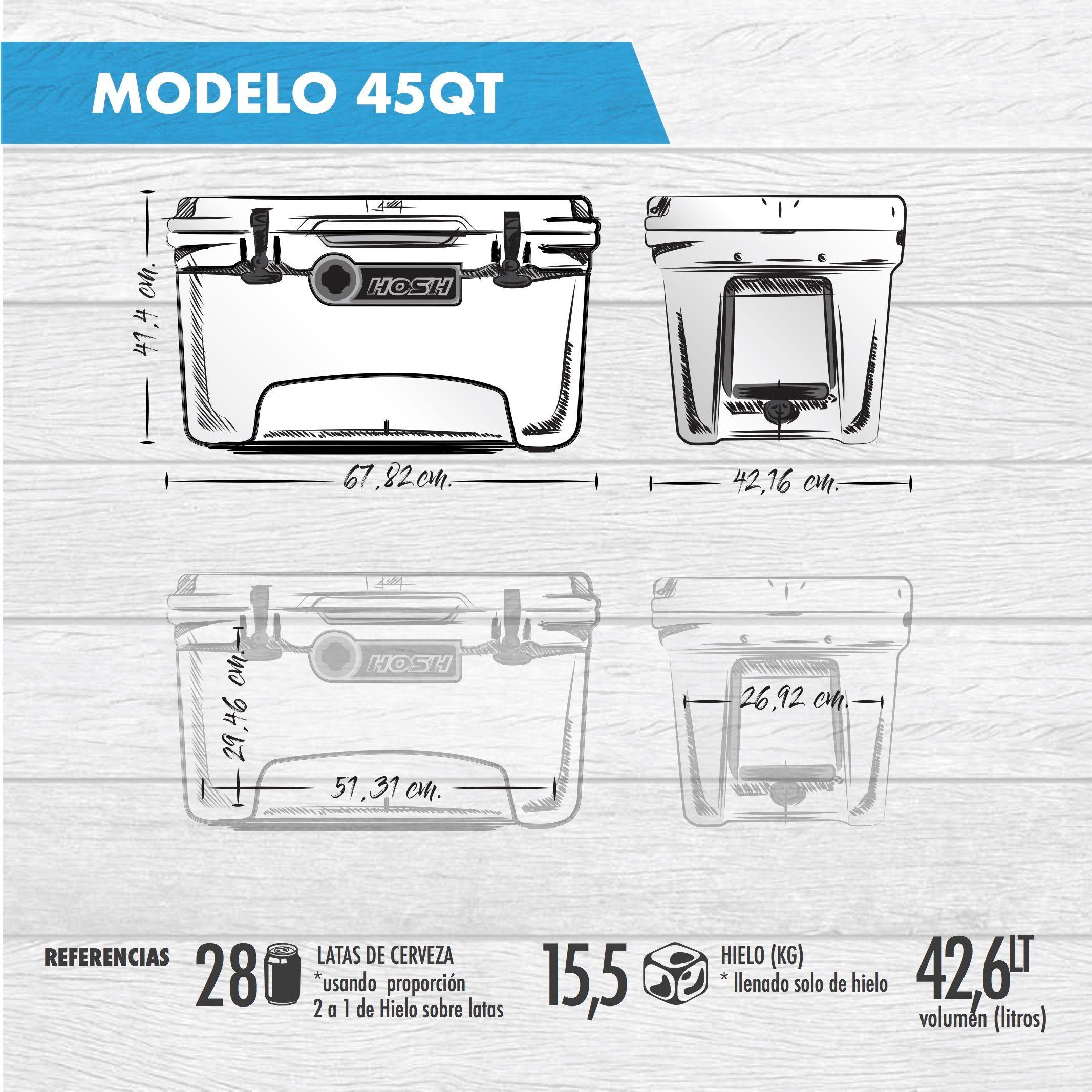 Cooler Rotomoldeado 45QT-7