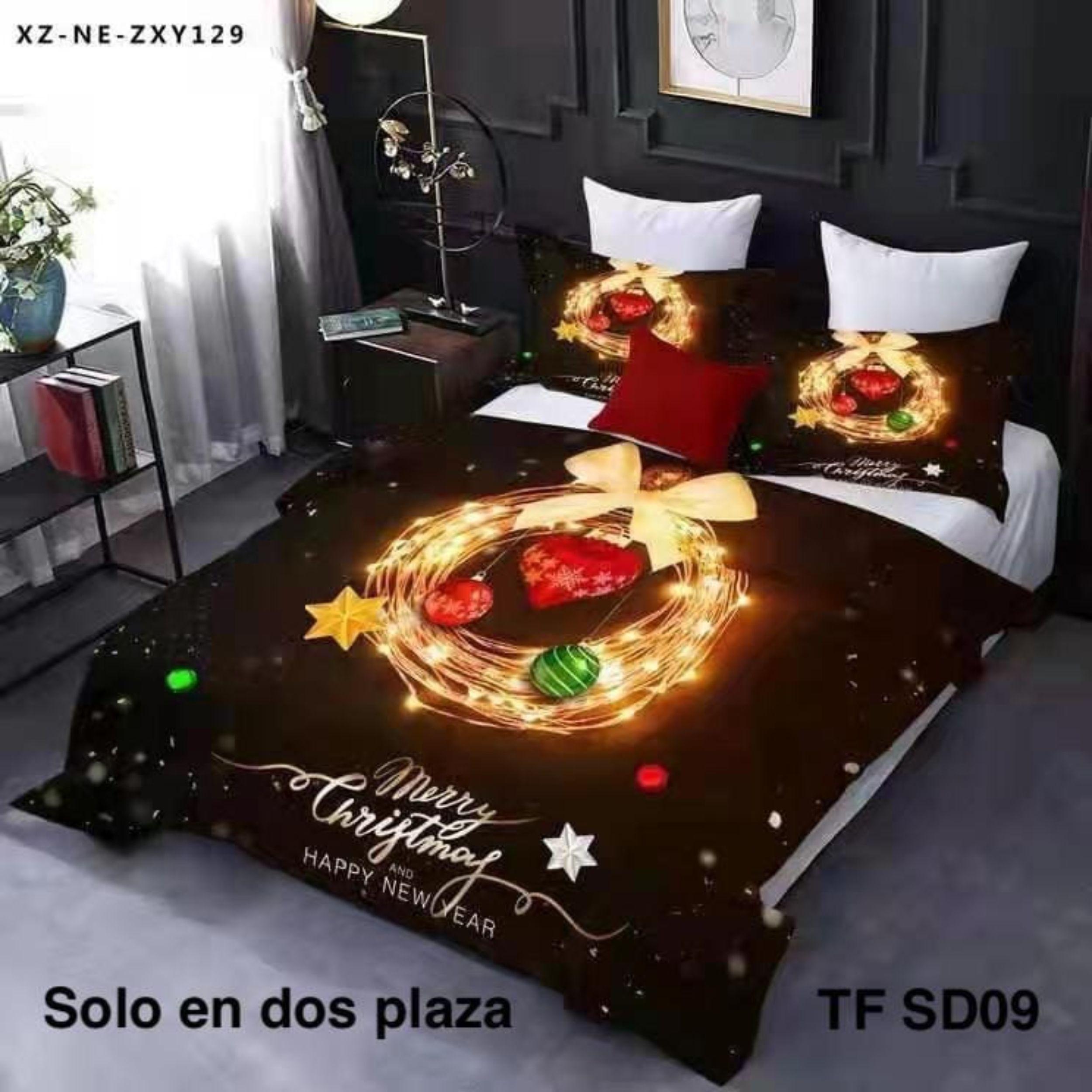 Cubrecama Navidad TIPO QUILT-1