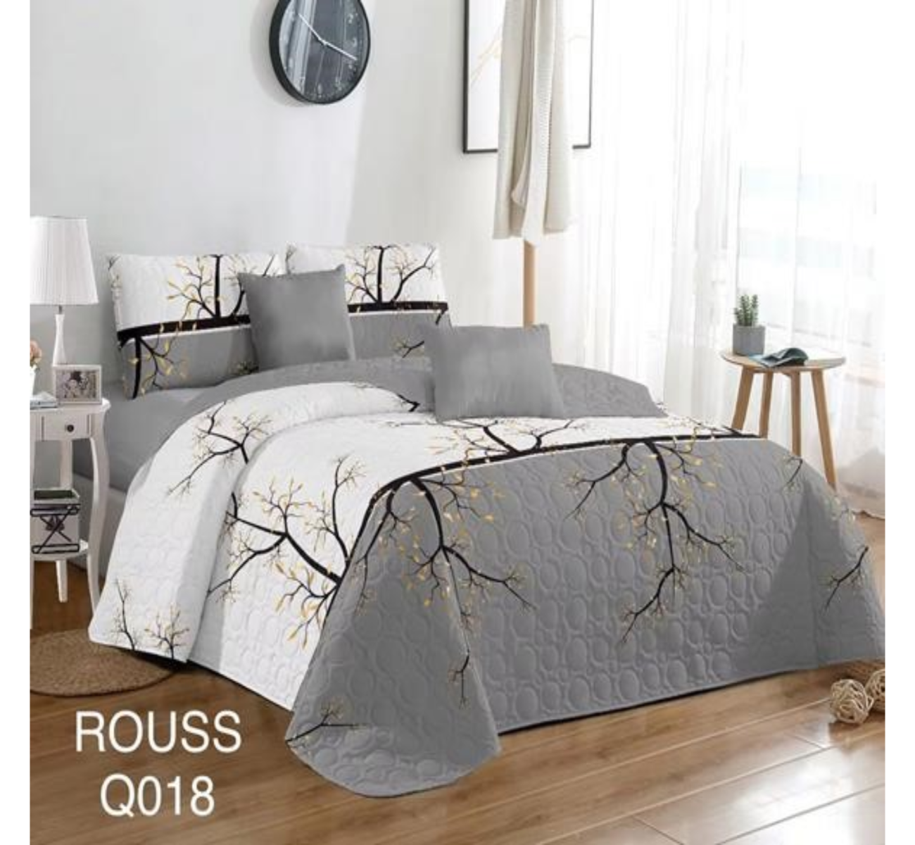 Cubrecama Quilt 2 Plaza Reversibles-0